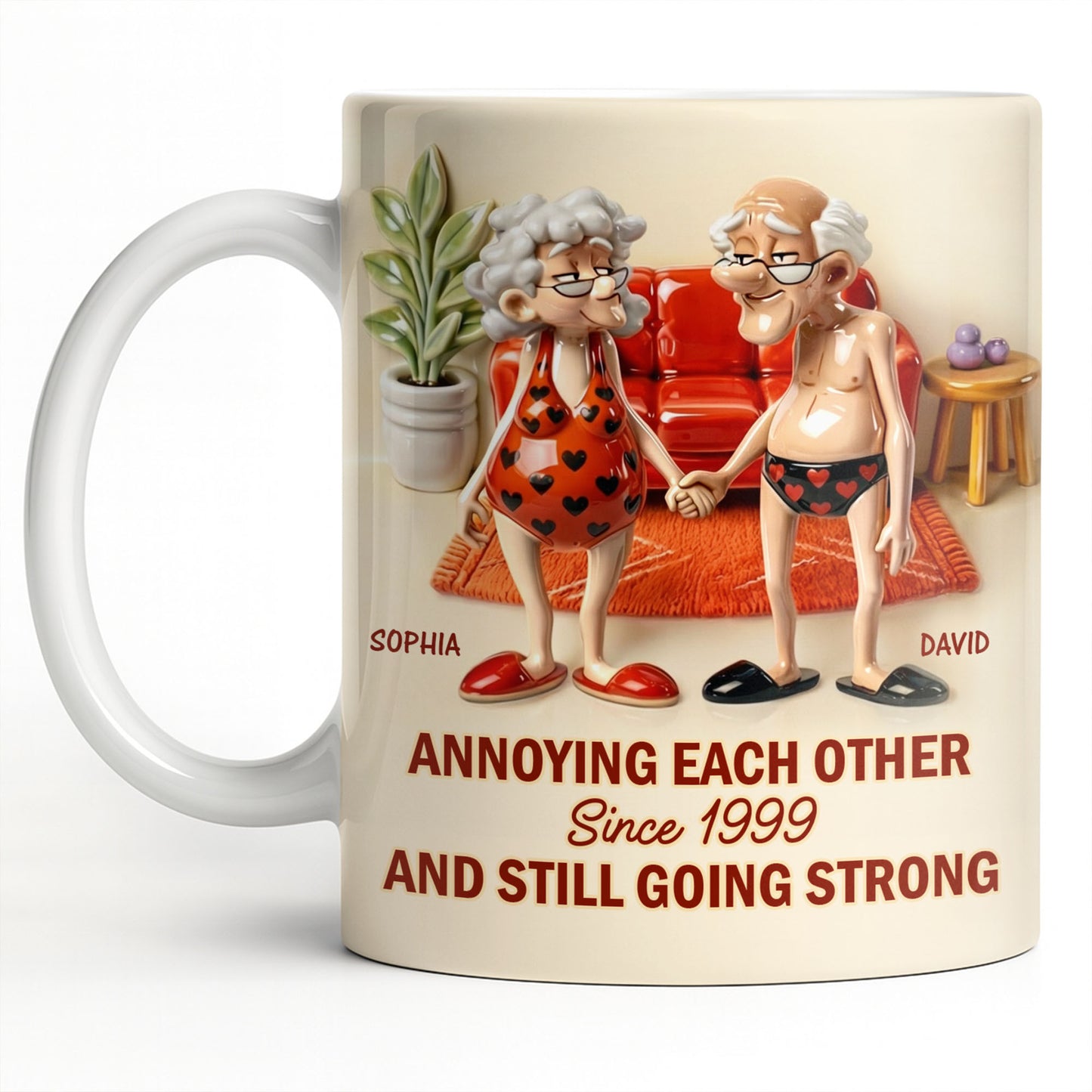 Annoying Each Other And Still Going Strong, Elderly Couple