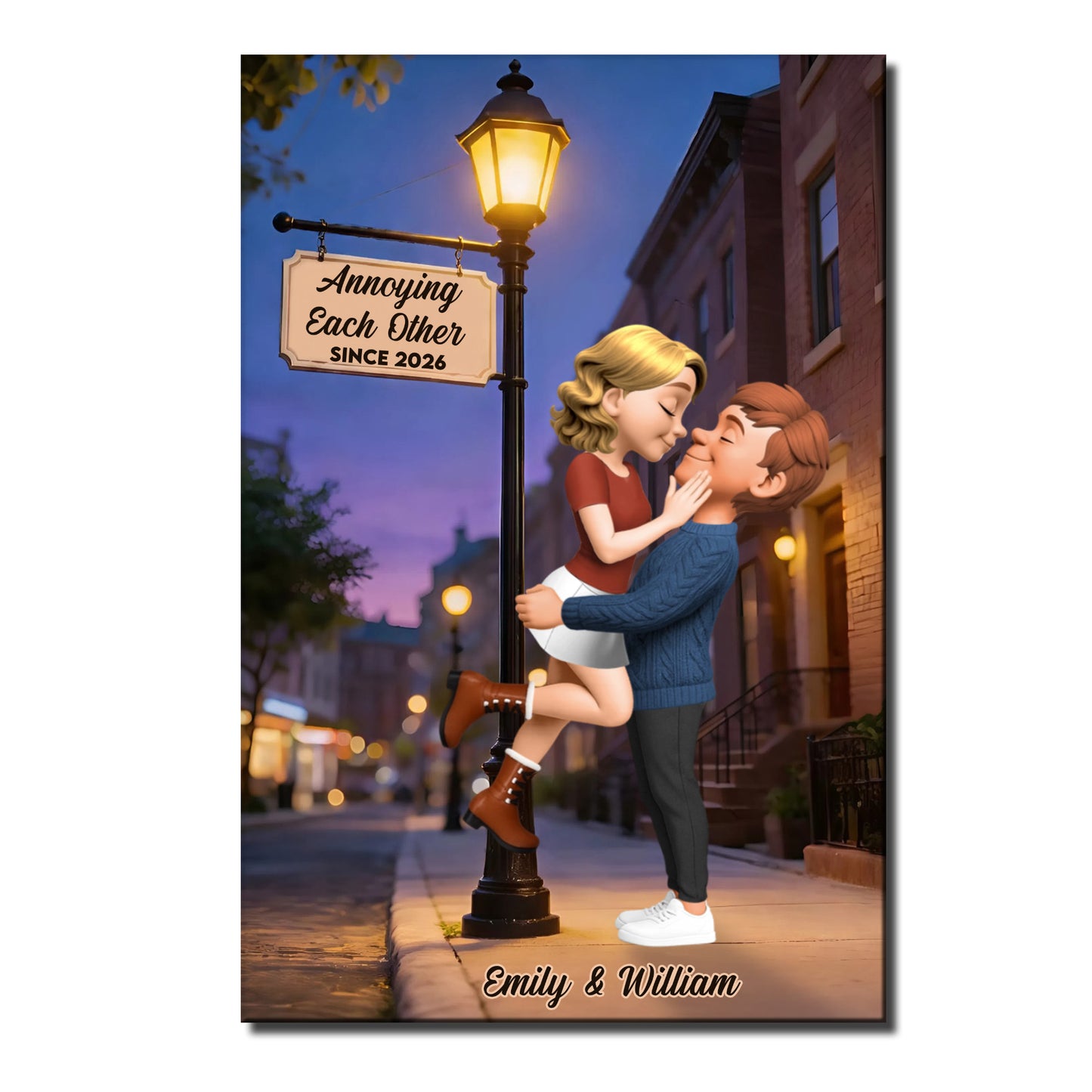 Annoying Each Other Since, Couple And Street Lamp