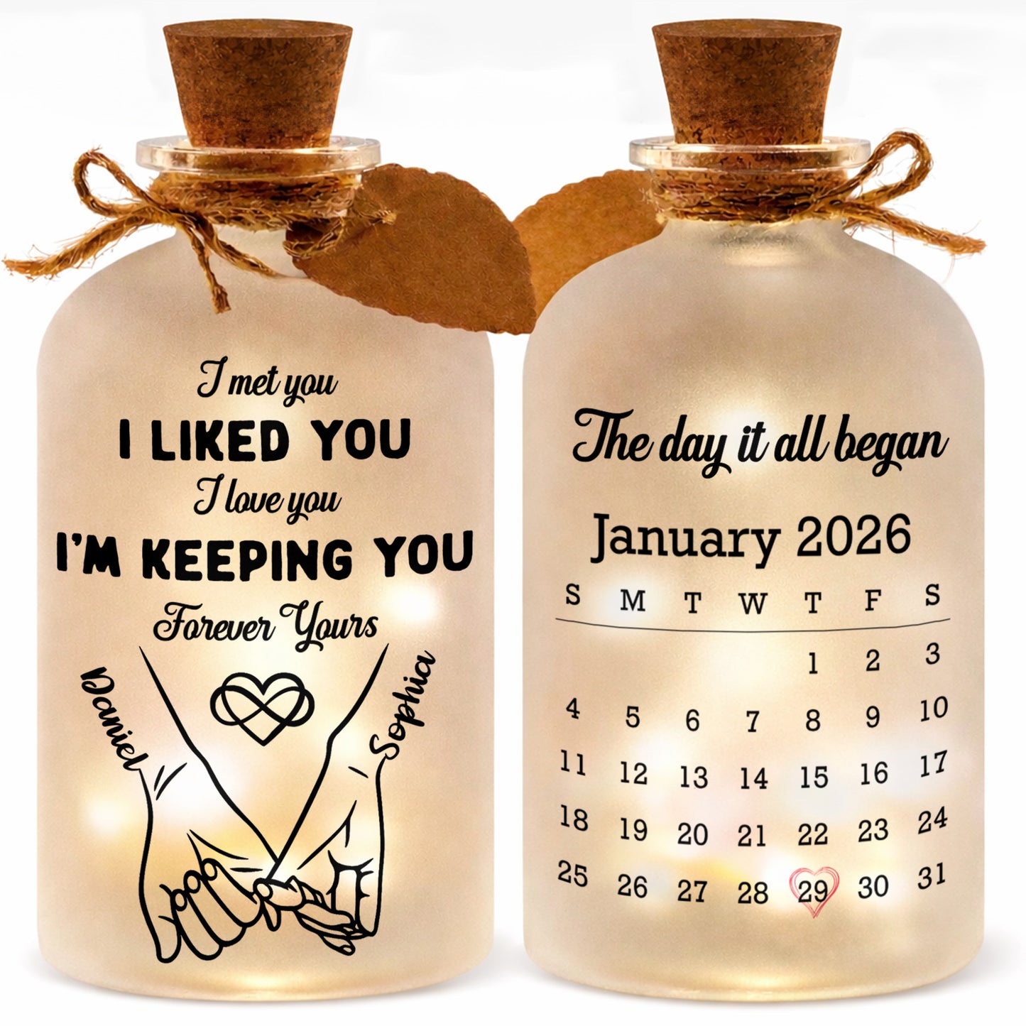 I Met You I Liked You Holding Hands And Calendar