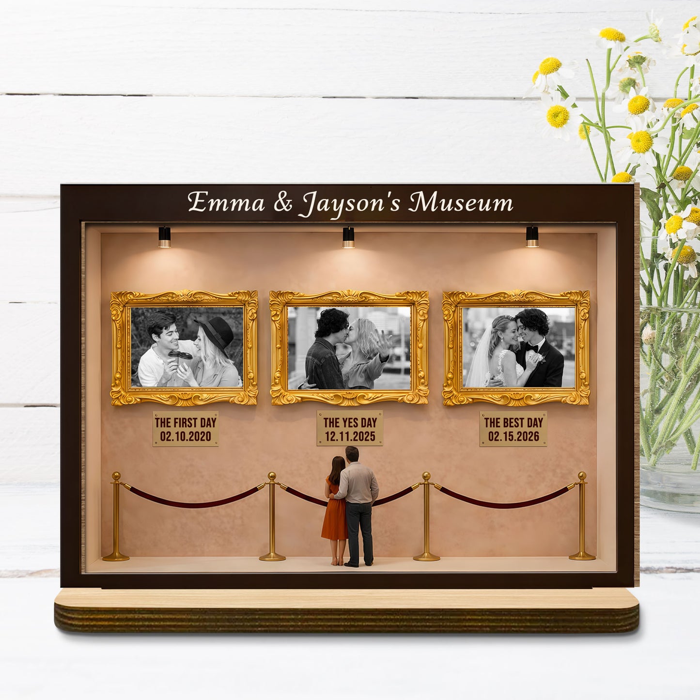 Special Moments and Milestones Museum Style Wood Plaque