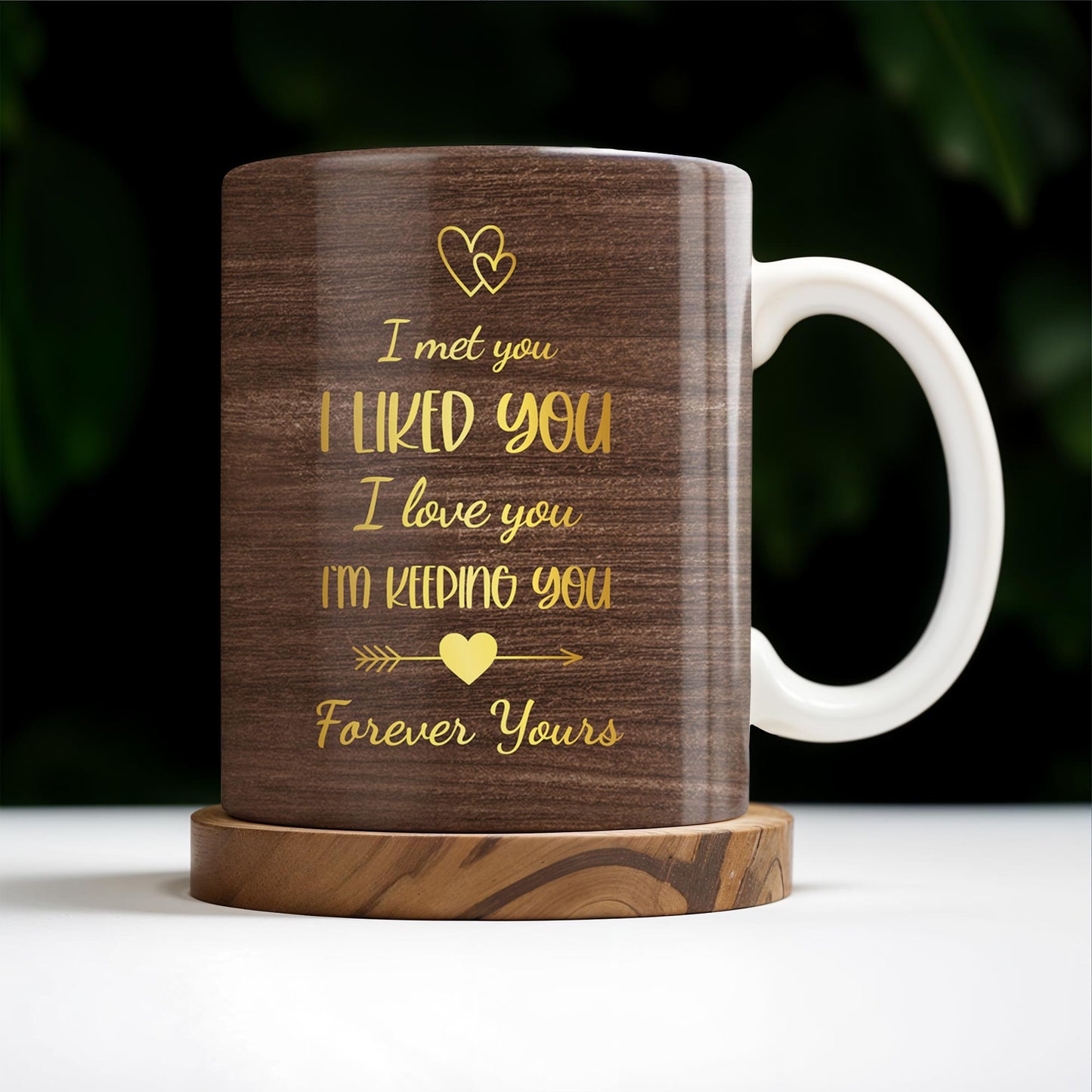 Forever Yours Romantic Heart Quote