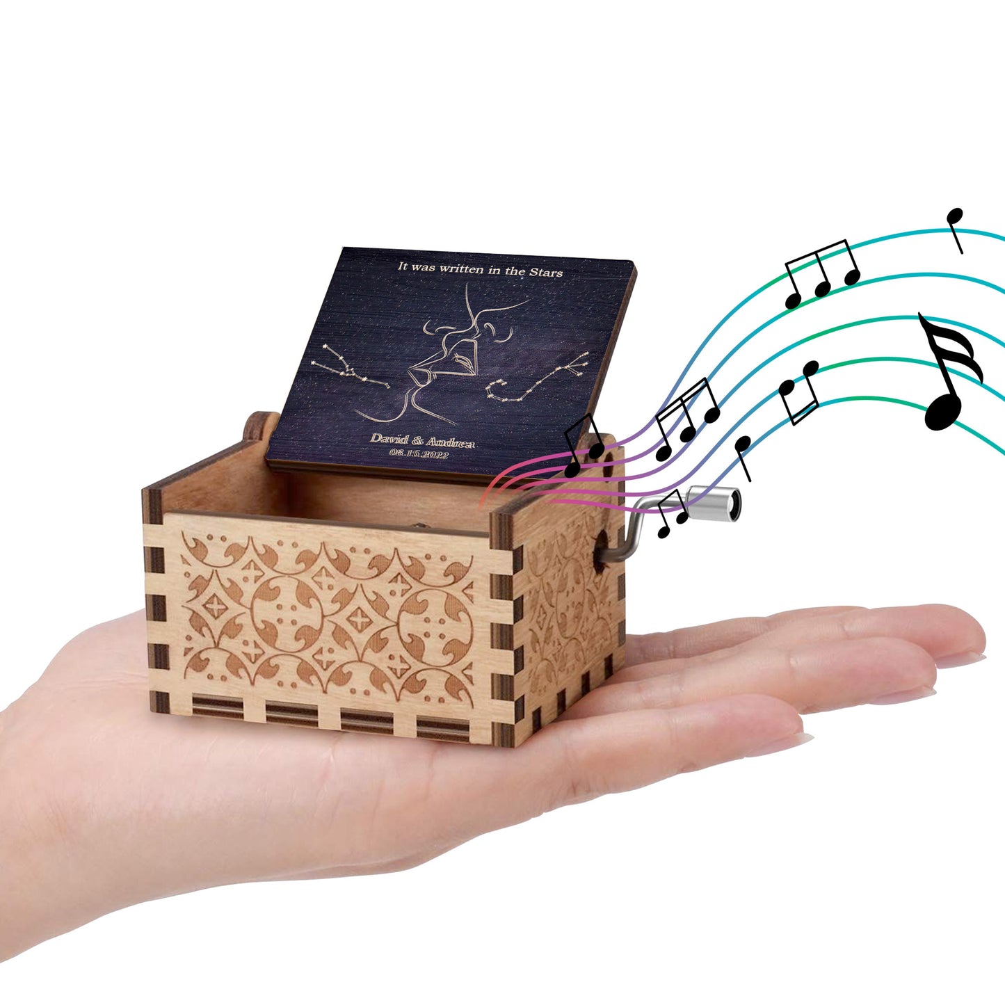 Written In The Stars With Lover's Silhouette And Star Constellations