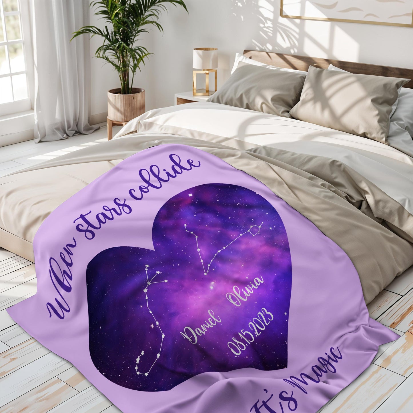 When Stars Collide It's Magic Heart Constellations