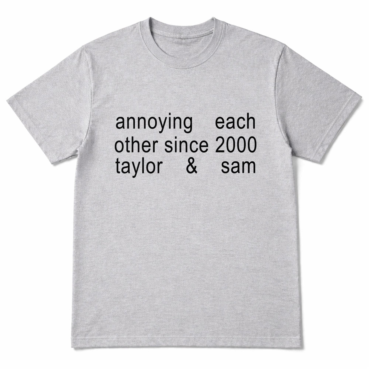 Annoying Each Other Since Personalized Couple T-shirt With Custom Characters - Personalized Custom Unisex T-shirt, Hoodie - CPL1901_WBAS