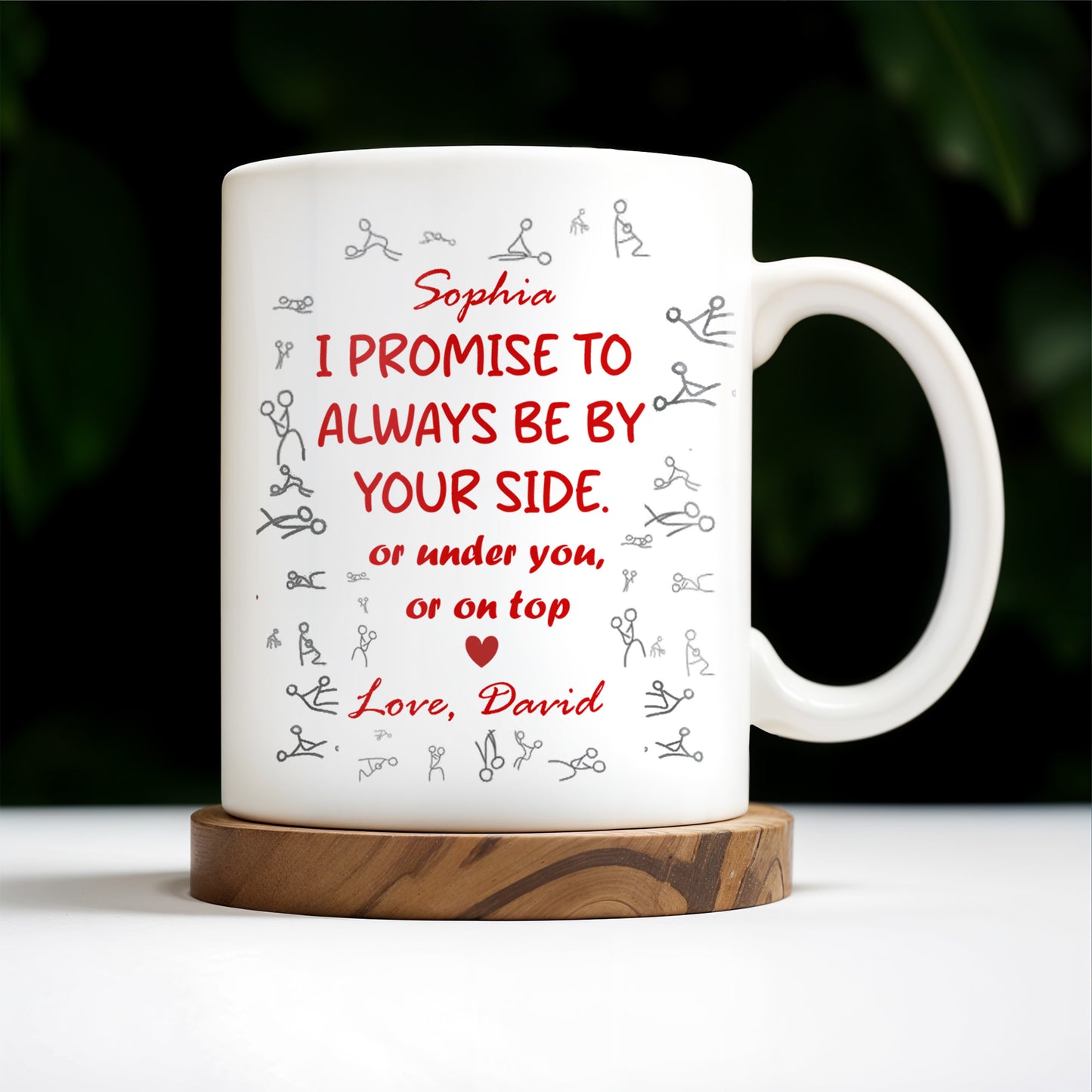I Promise To Always Be By Your Side, Stick Figure Design