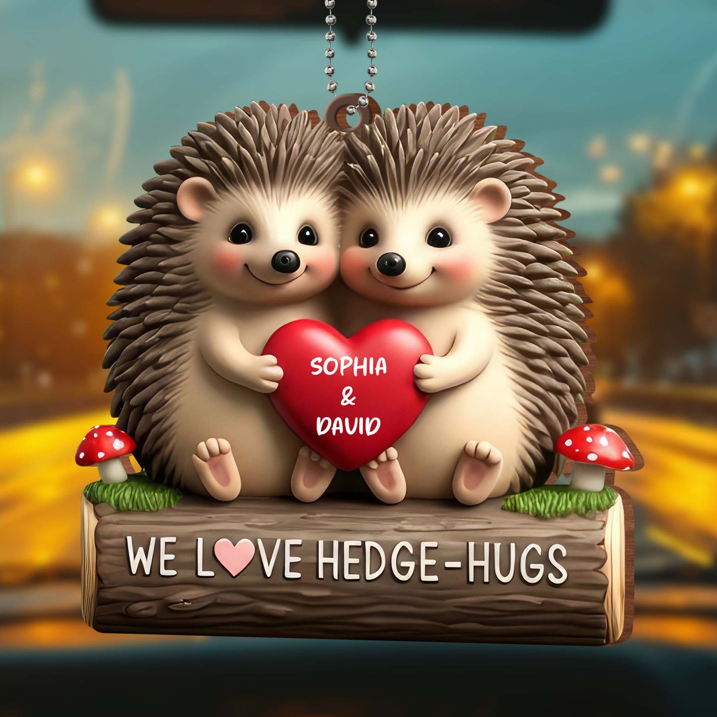 We Love Hedge-Hugs, Adorable Hedgehog Couple