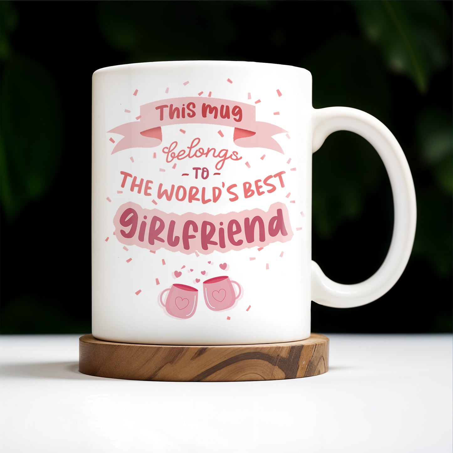 World's Best Girlfriend Romantic Couple Design