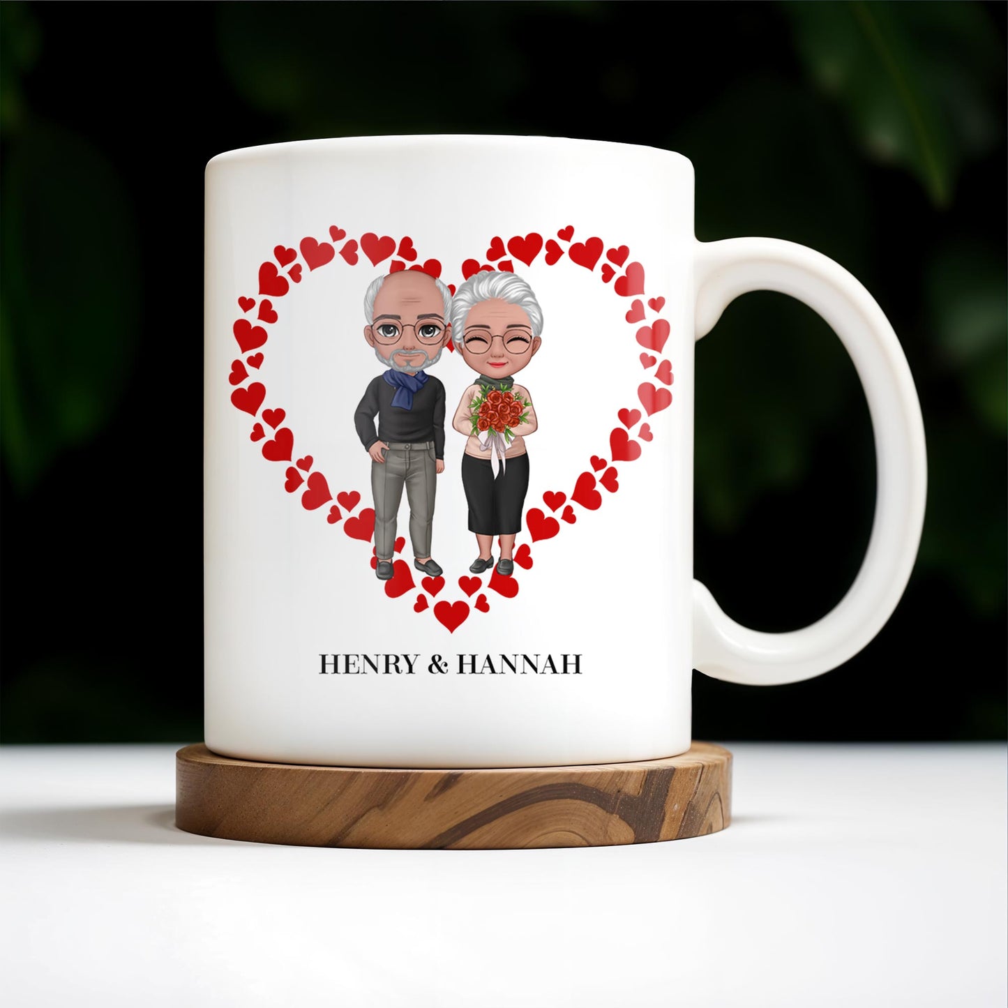 To My Husband Forever Love Message With Hearts And Couple