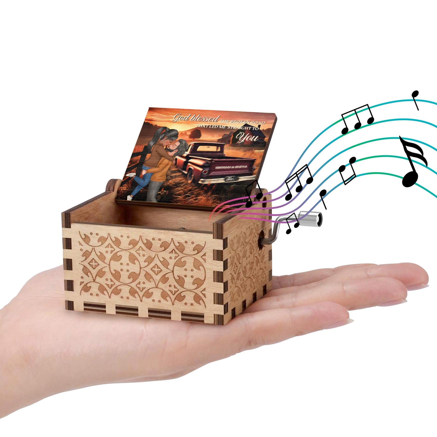 God Blessed the Broken Road That Led Me Straight to You, Couple, Truck