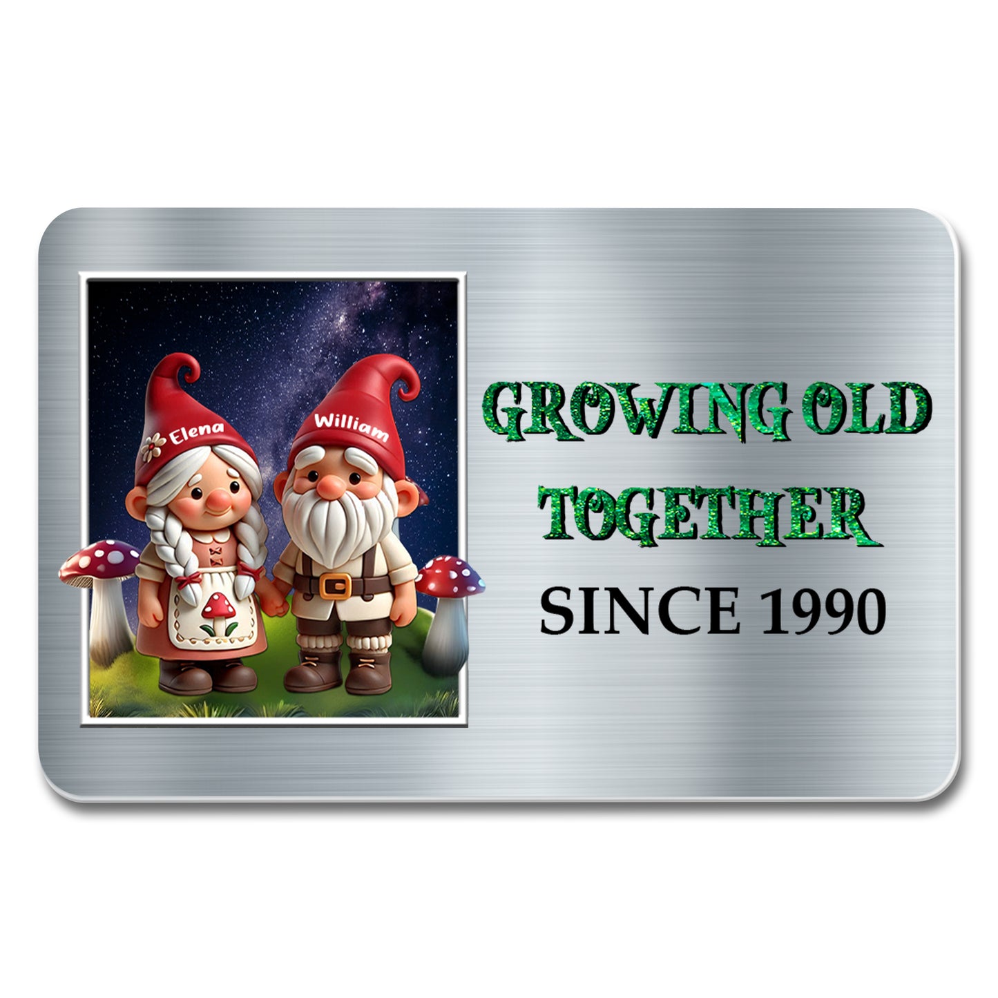 Growing Old Together Gnome Couple Design