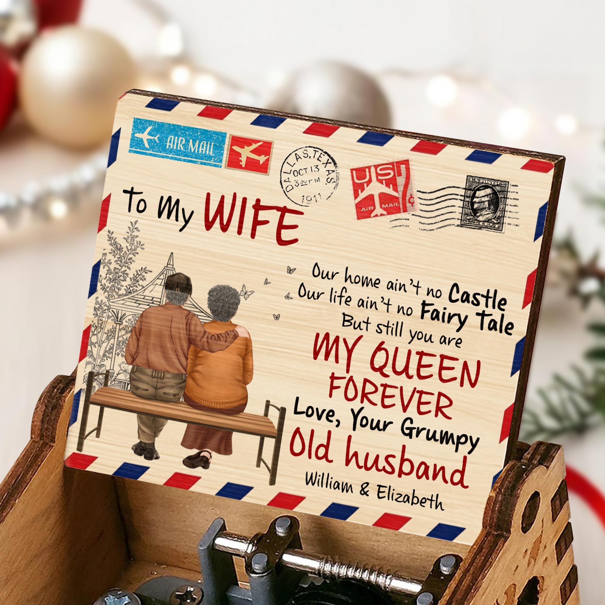 Customized 'To My Wife Our Home Ain't No Castle' Mug - 11oz Or 15oz Personalized Coffee Mug For Gifts