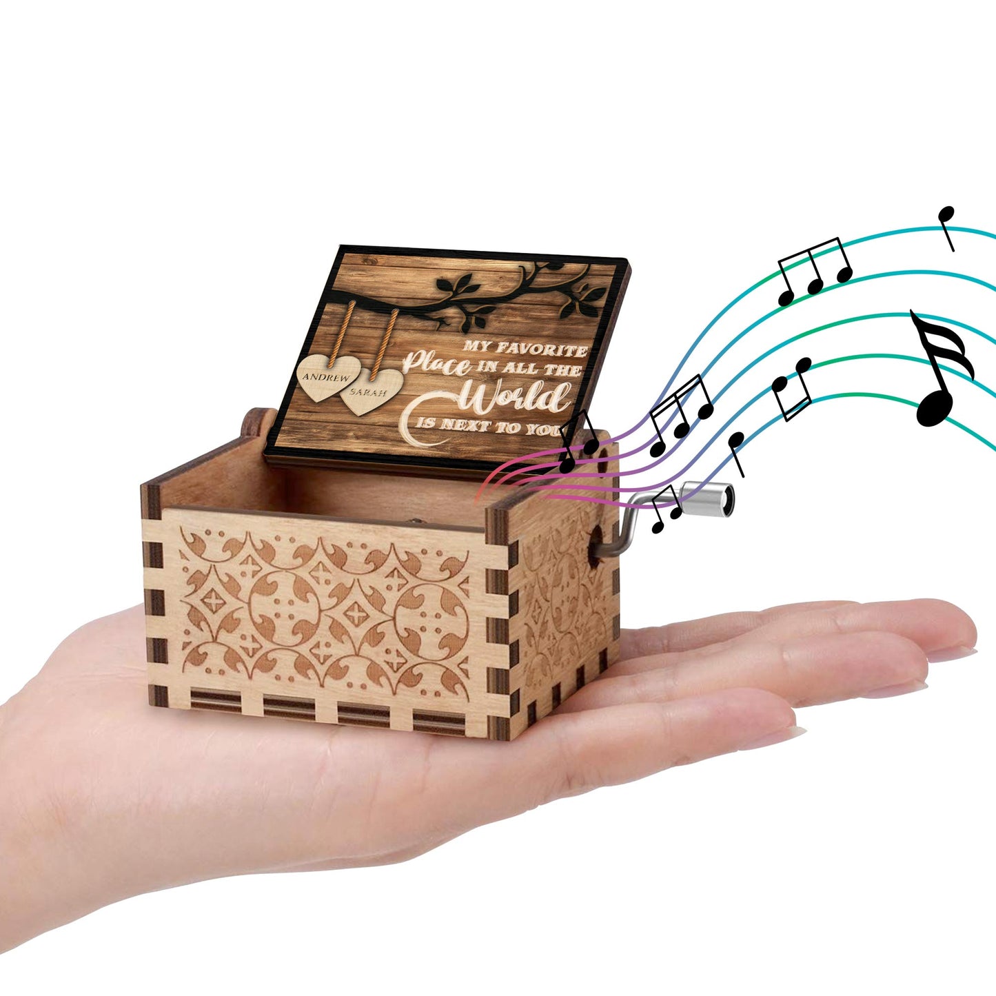 Favorite Place in The World Tree Branches And Hearts Design