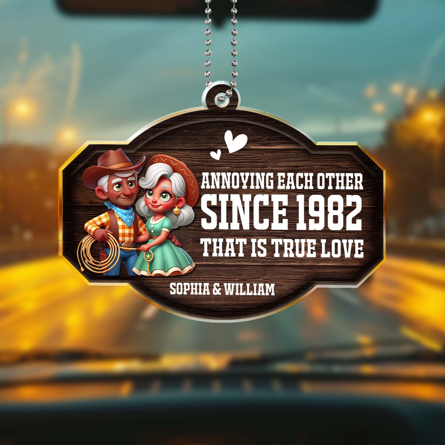 Annoying Each Other True Love Couple Ornament - Personalized Custom Acrylic Ornament, Car Hanging Ornament - CPL309_ACA