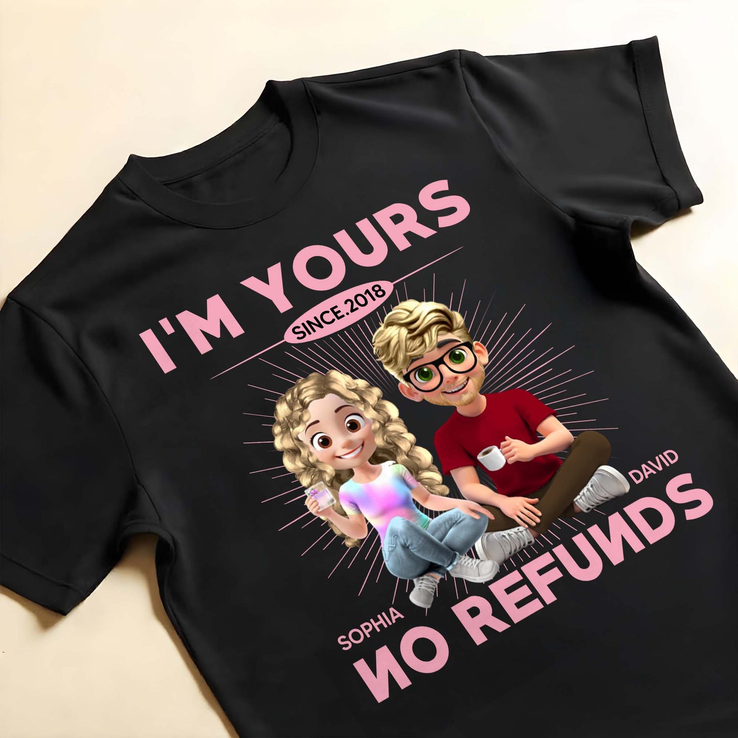 I'm Yours No Refunds, Couple Design