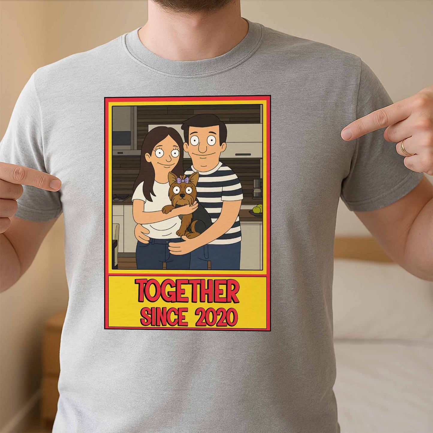 Together Since, Couple And Dog