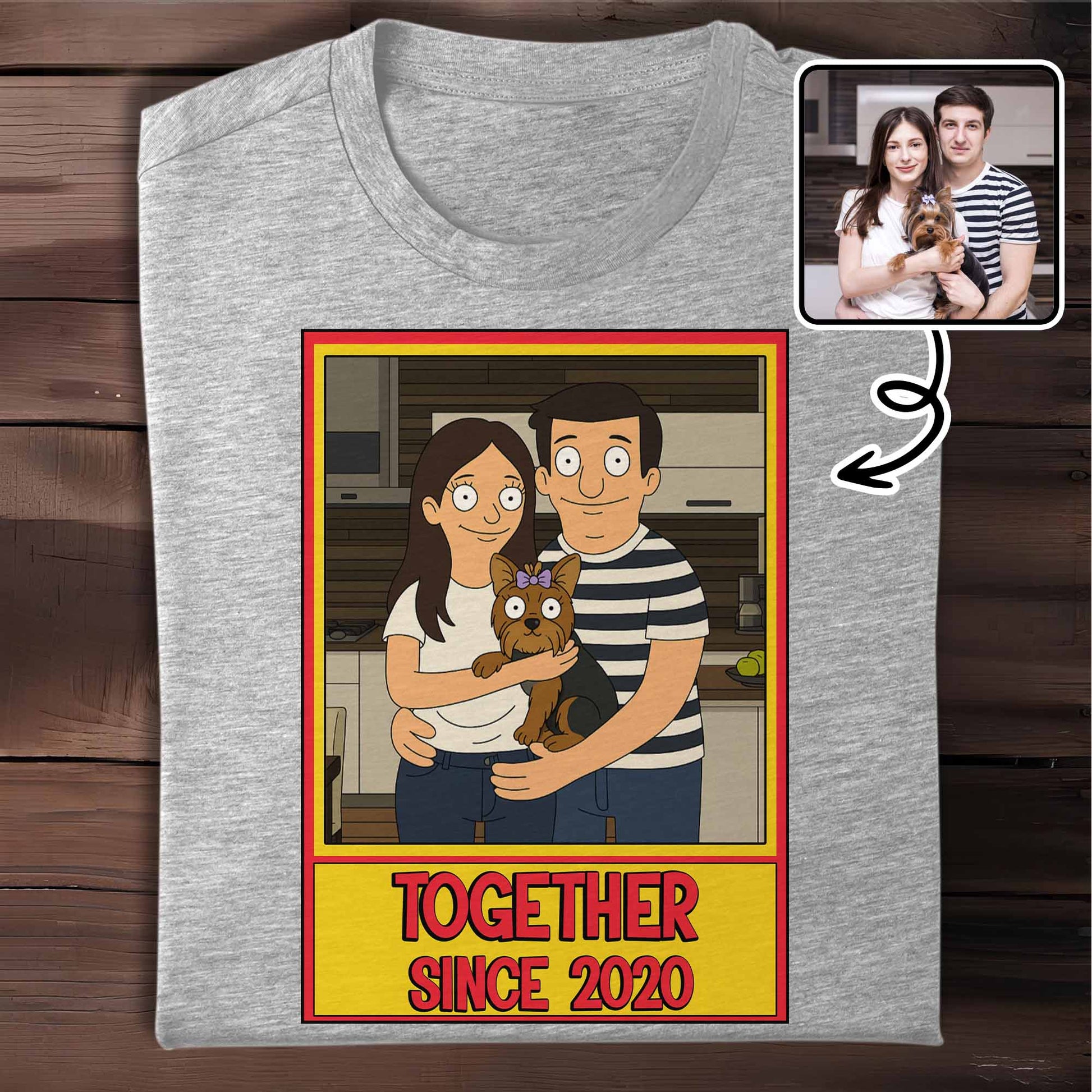 Together Since, Couple And Dog