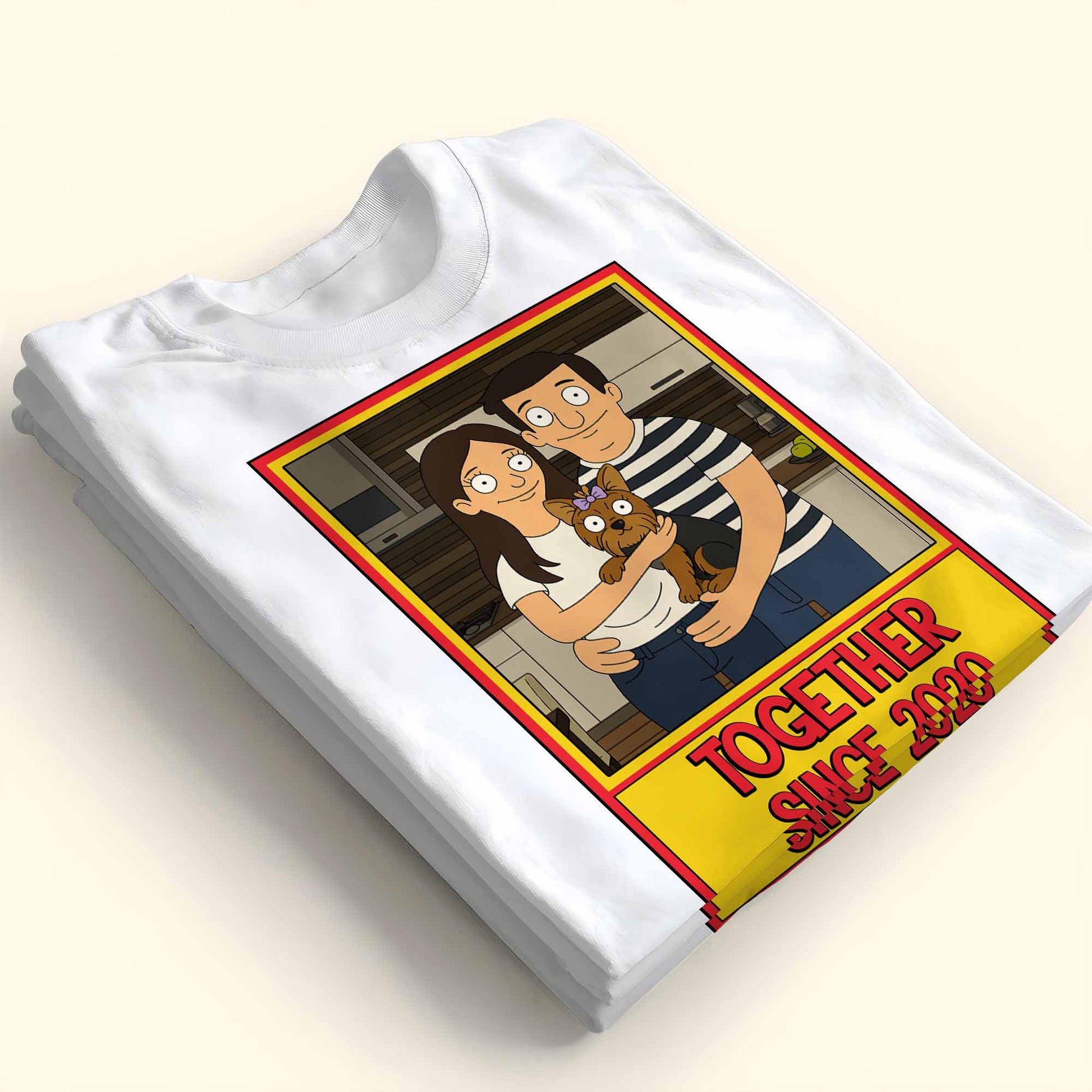 Together Since, Couple And Dog