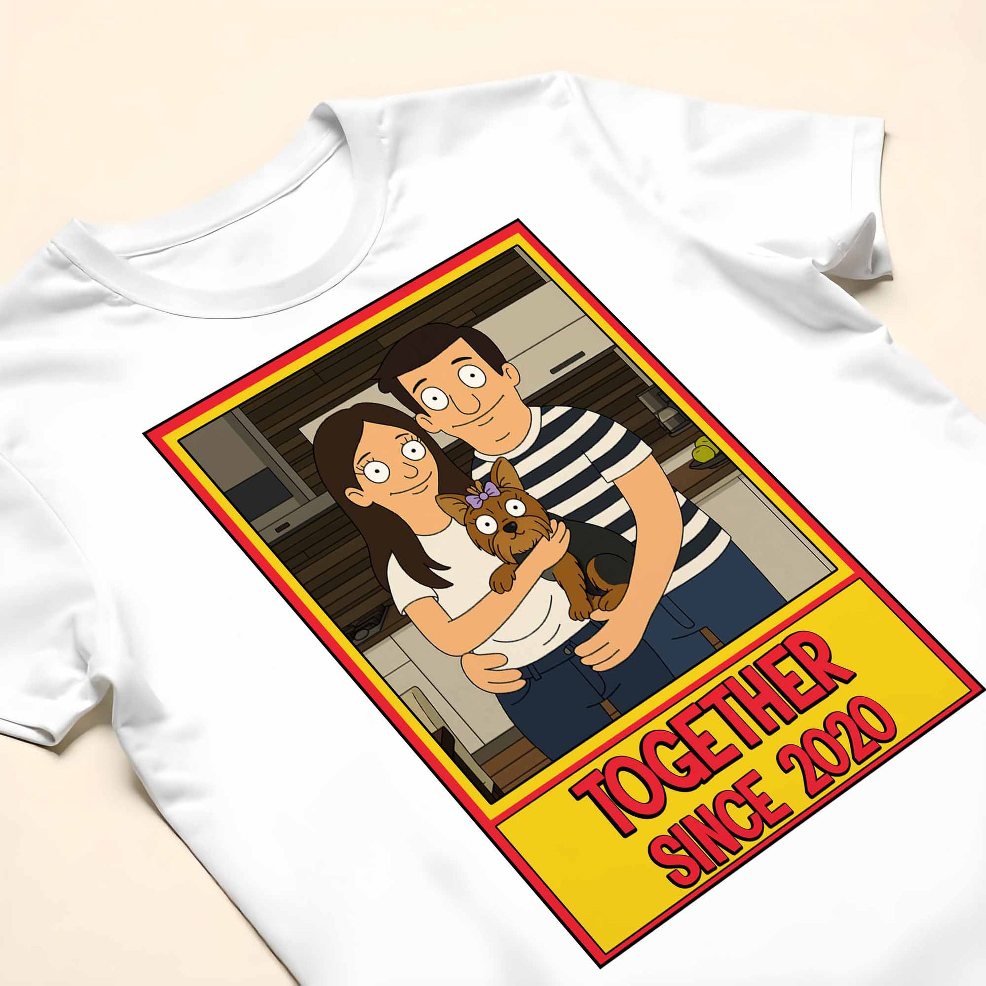 Together Since, Couple And Dog