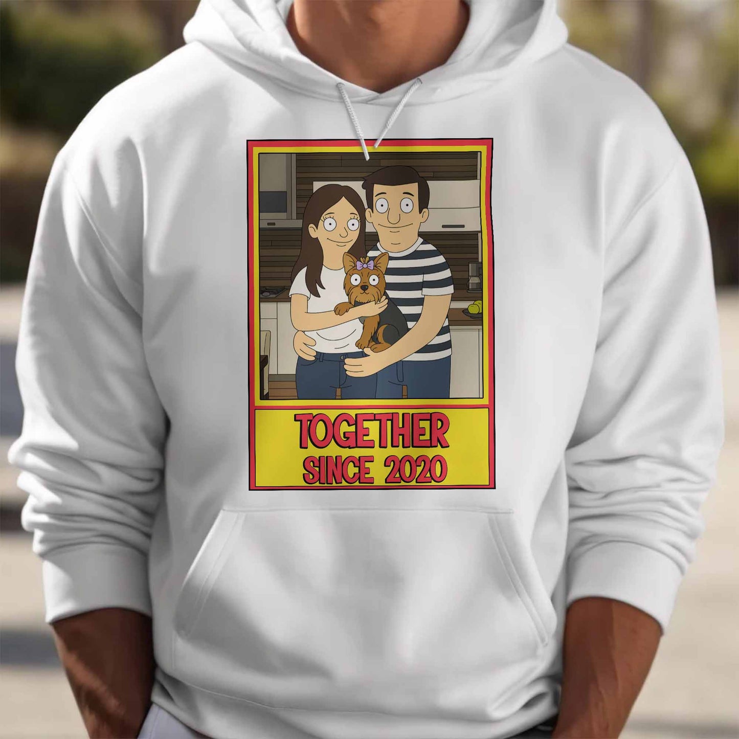 Together Since, Couple And Dog