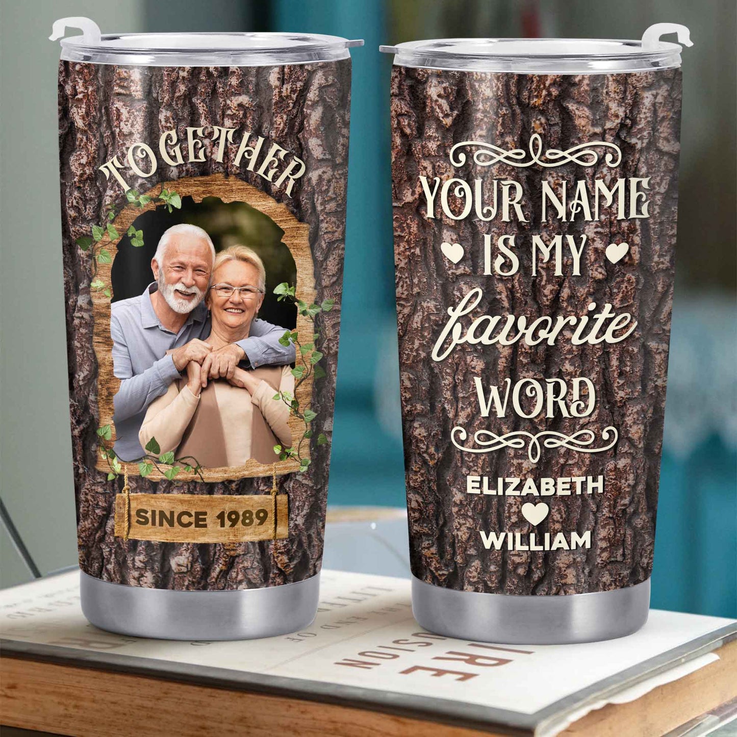 Together Is My Favorite Word Tree Bark Design