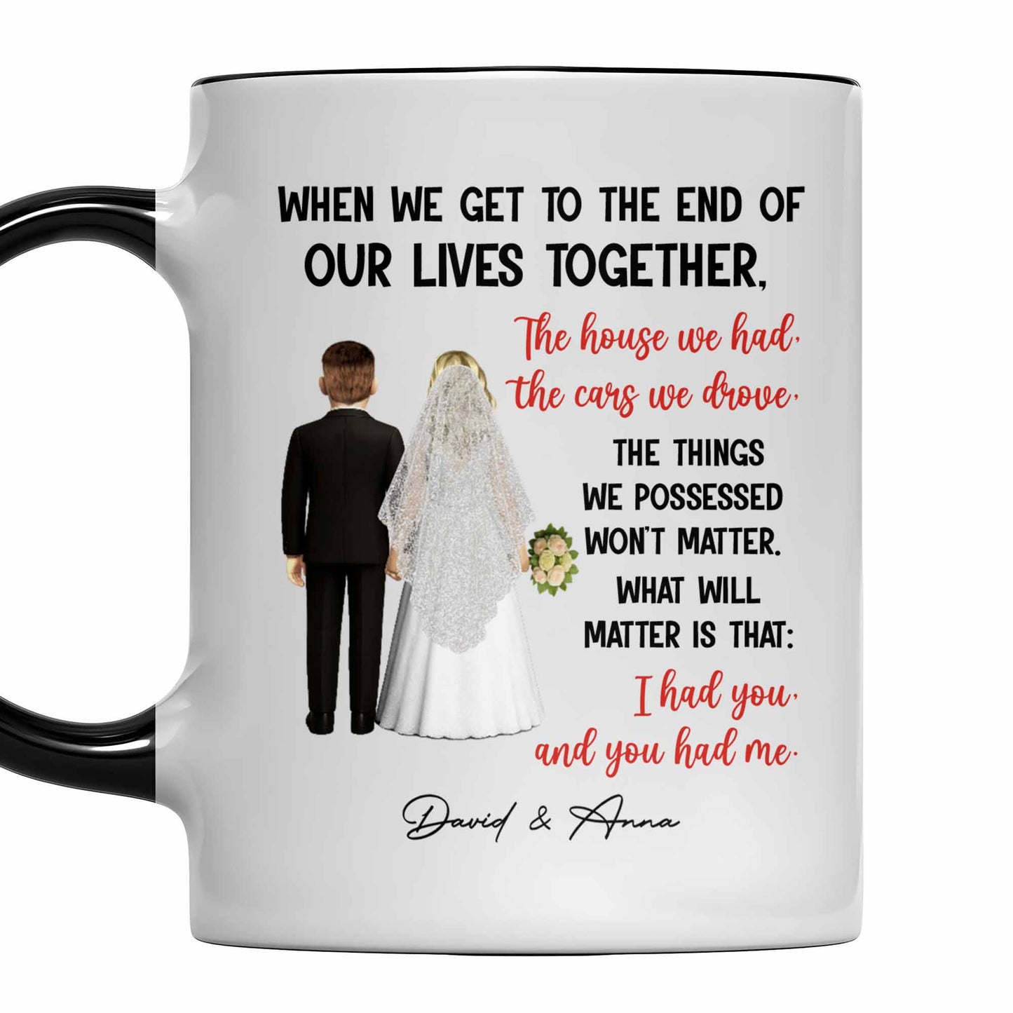 When We Get To The End Of Our Lives Together, Bride And Groom Figures