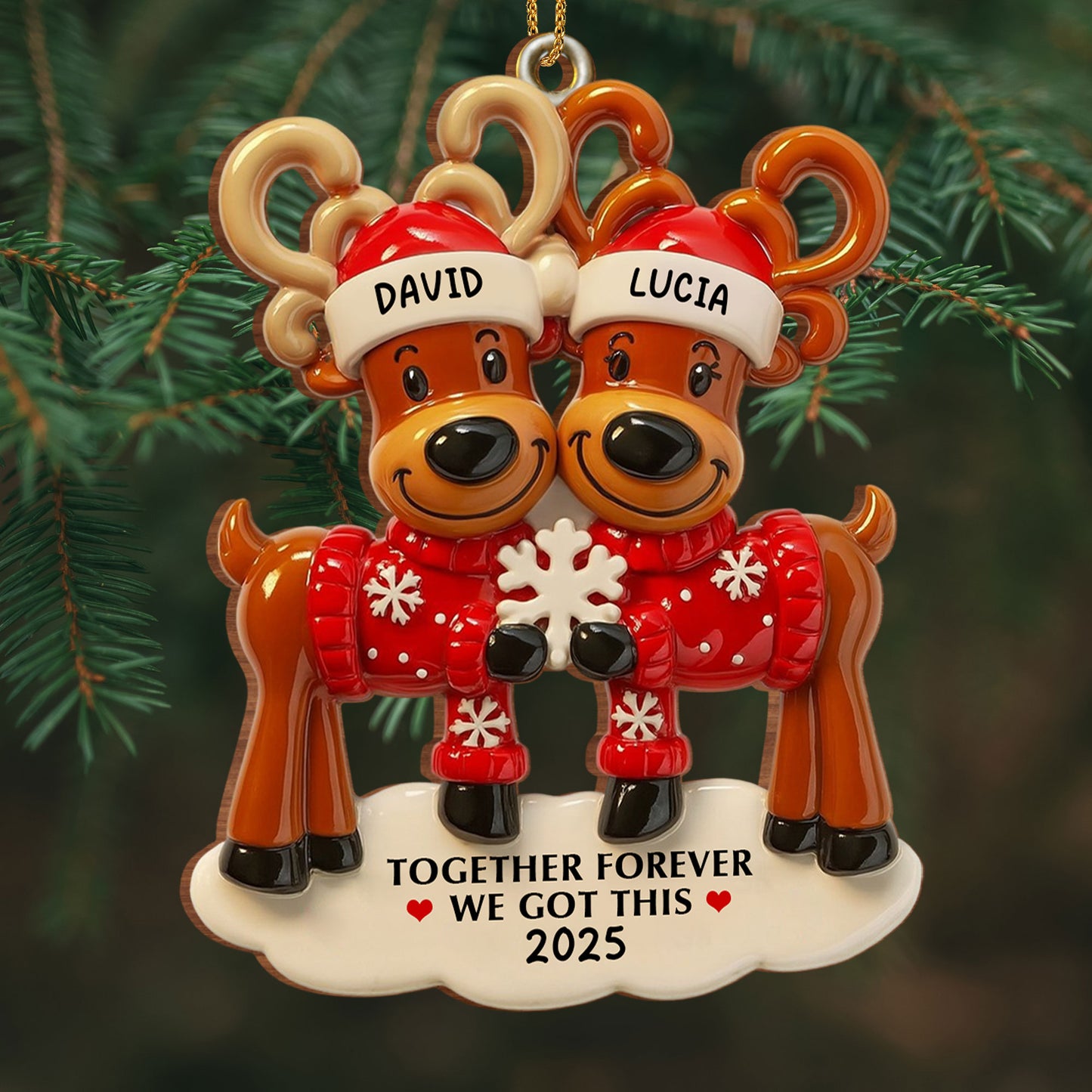 Together Forever We Got This, Reindeer Ornament