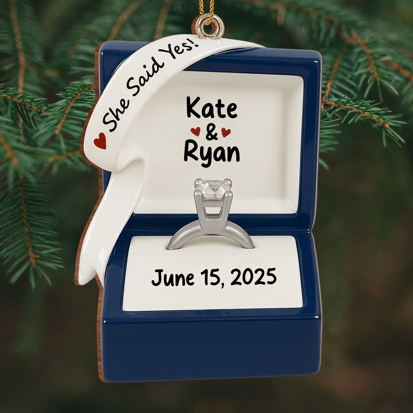 She Said Yes With Engagement Ring And Box