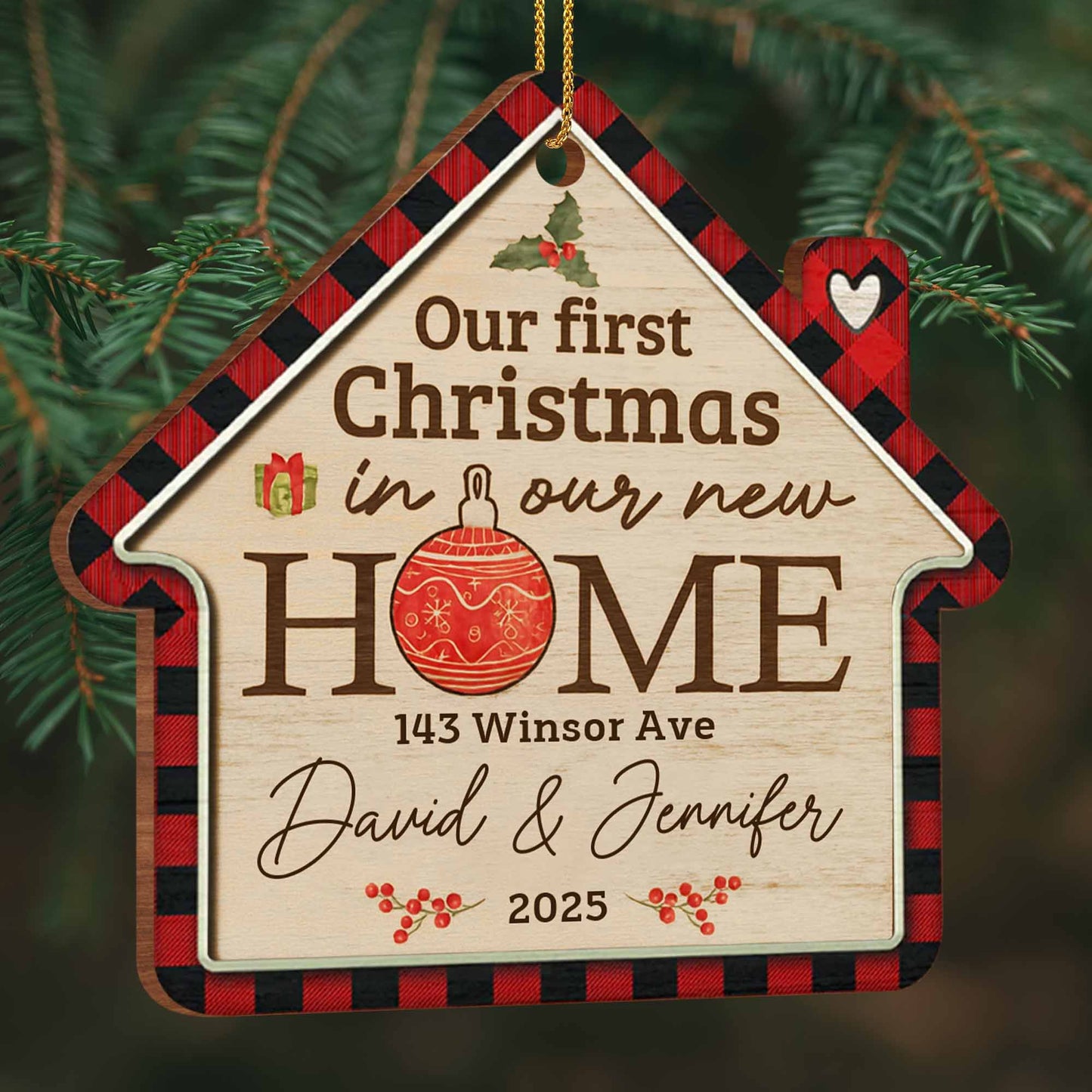 Our First Christmas In Our New Home Ornament