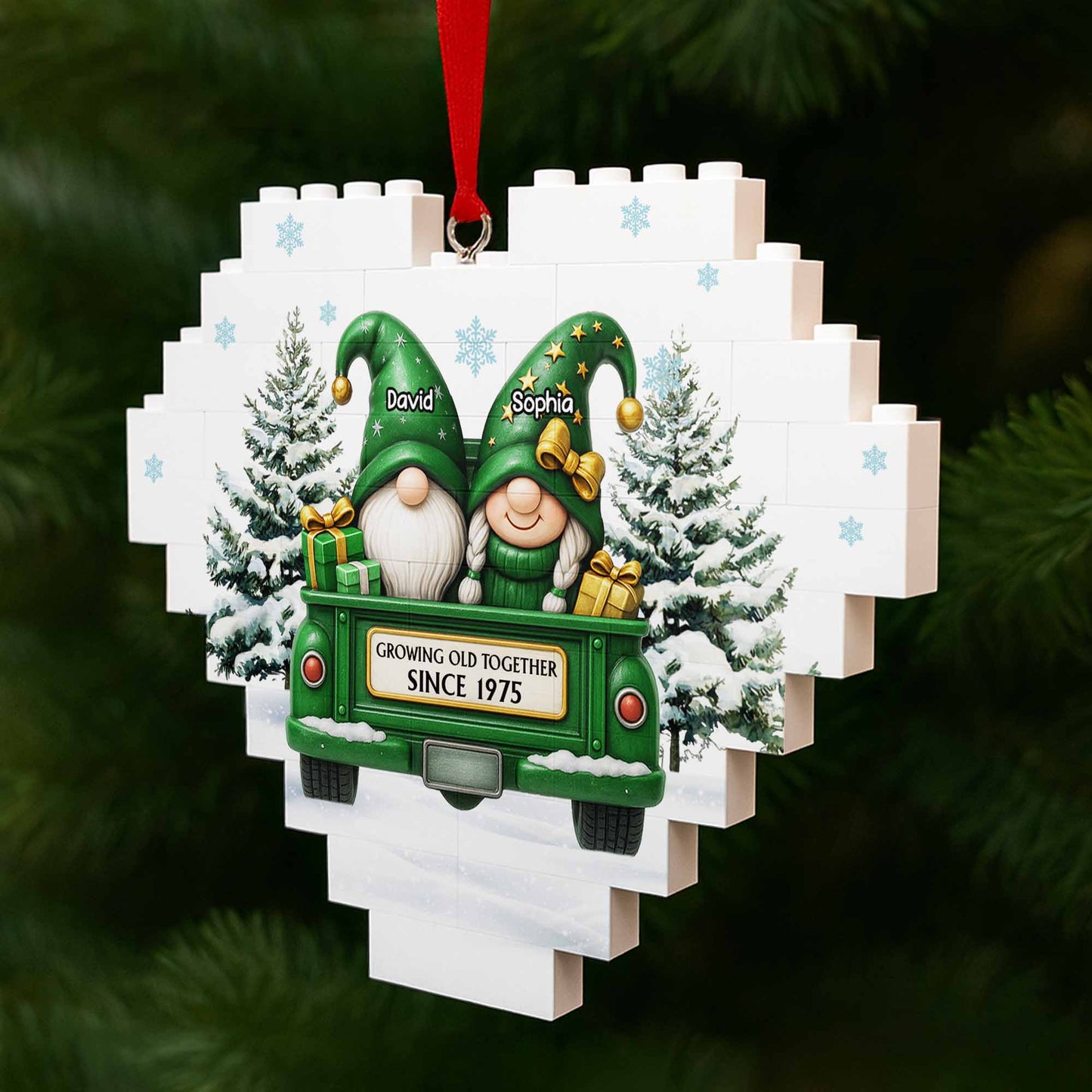 Growing Old Together, Christmas Tree and Red Truck