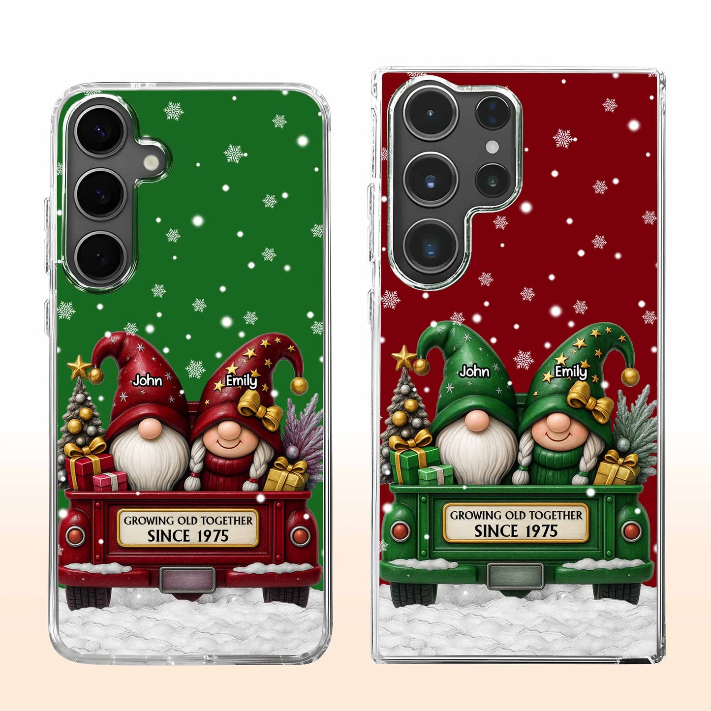 Growing Old Together, Christmas Gnomes On Truck