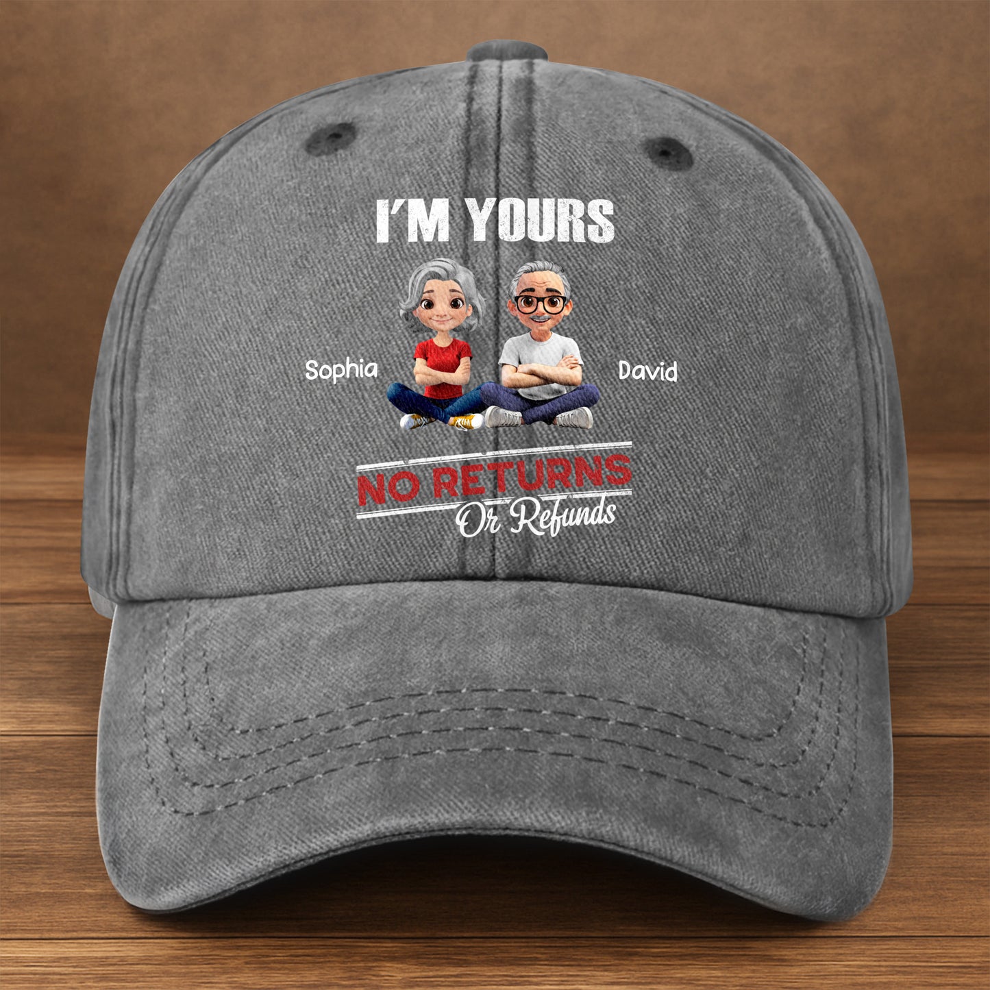 I'm Yours No Returns Or Refunds With Cartoon Couple
