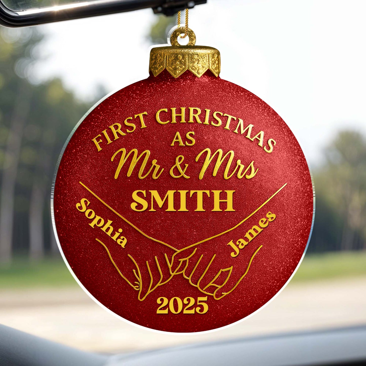 First Christmas As Mr & Mrs, Christmas Ornament