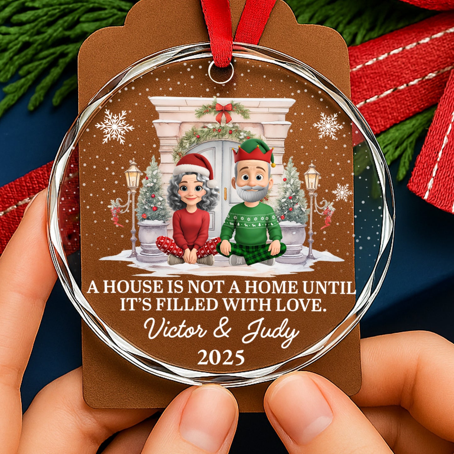 A House Is Not A Home Until It's Filled With Love, Christmas Decor, Couple