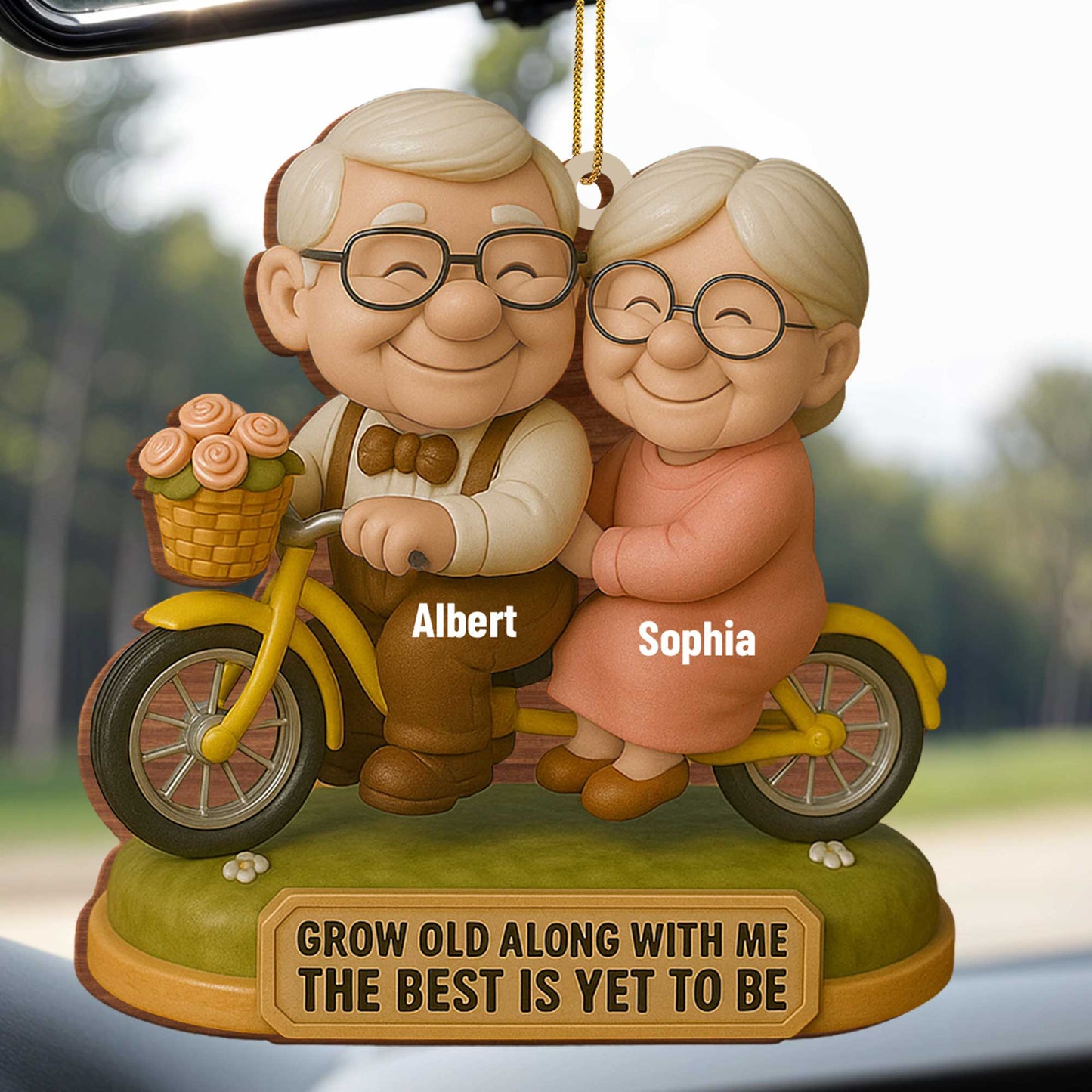 Grow Old Along With Me, Elderly Couple On Motorcycle