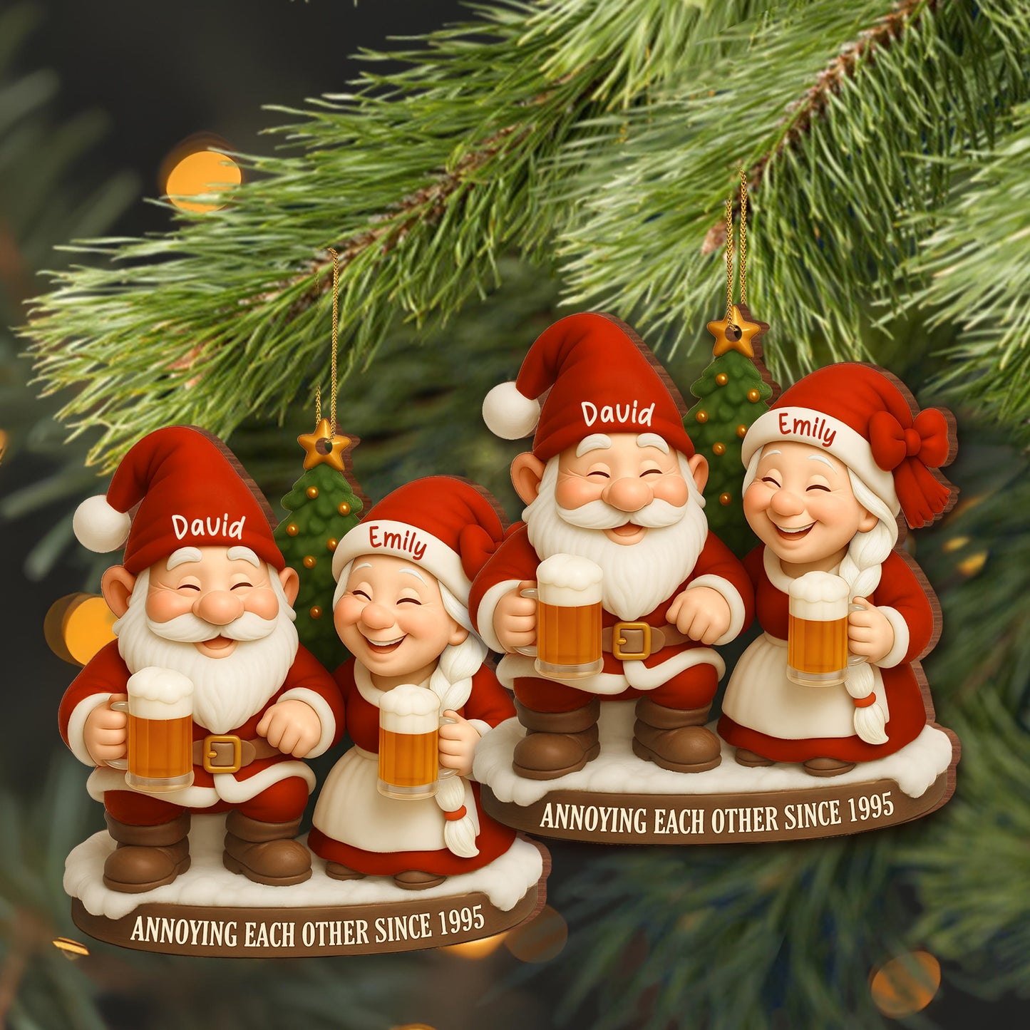 Annoying Each Other Since, Santa Claus With Beer Mugs