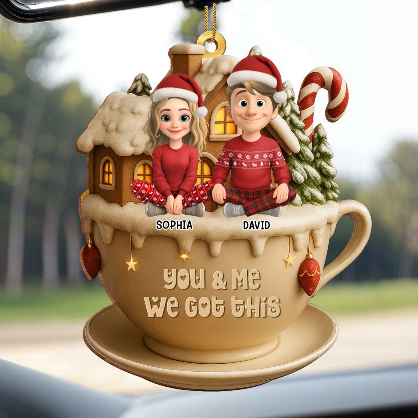 You & Me We Got This, Cup With Couple And Christmas Decor