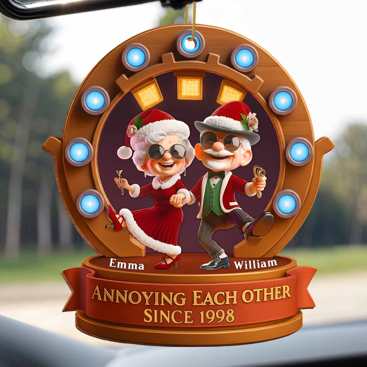 Annoying Each Other Since, Santa Hats, Glasses