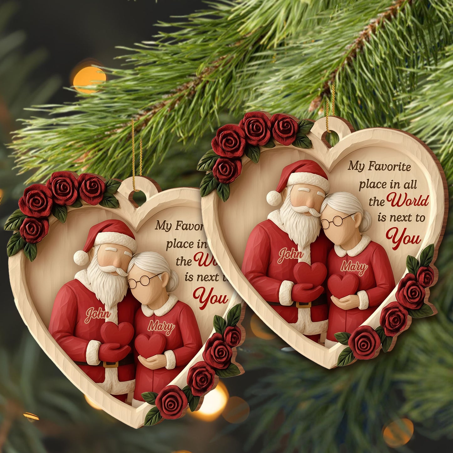 My Favorite Place Is Next to You, Roses and Santa Hats