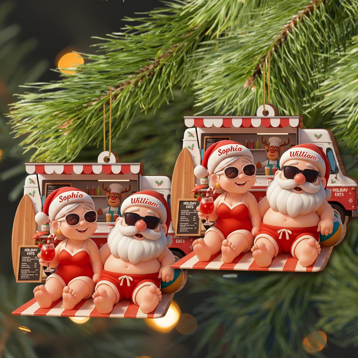 Celebrate Warm Tropical Christmas With Santa And Mrs. Claus