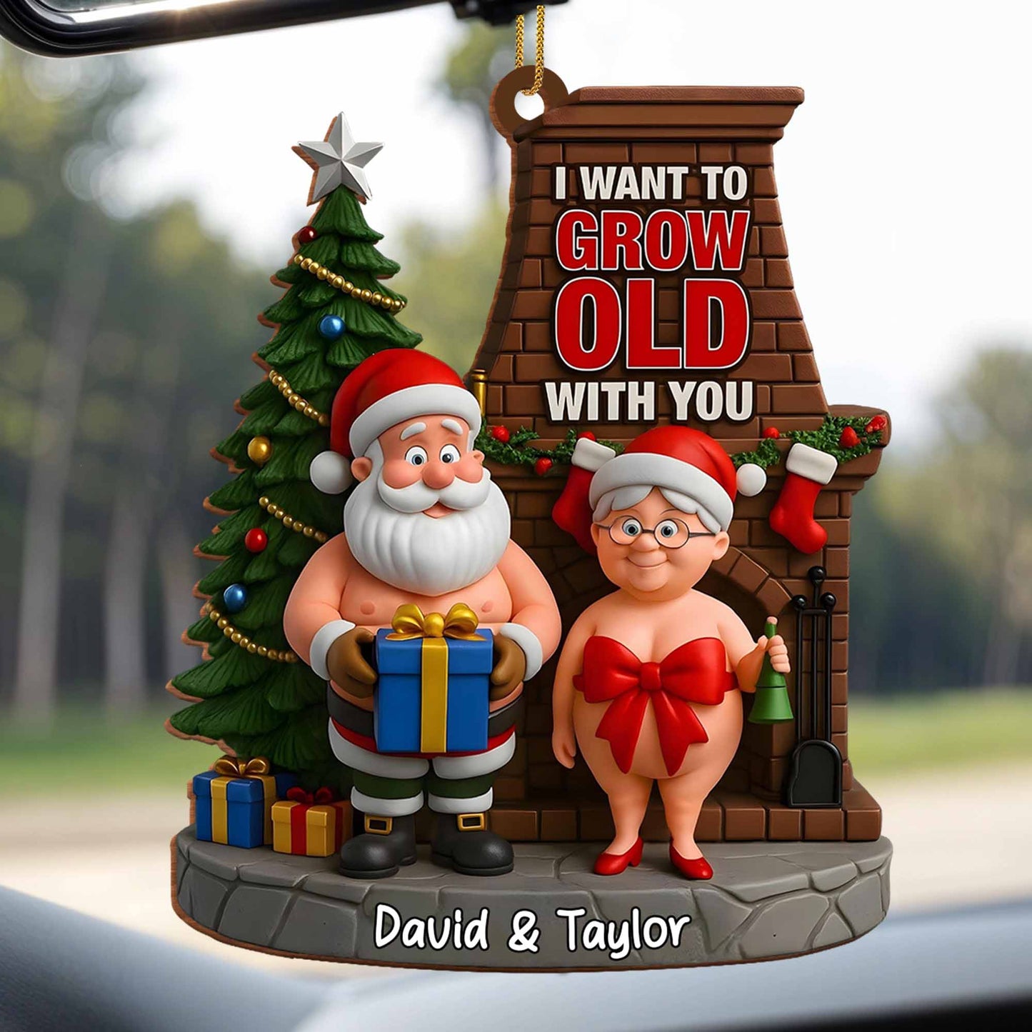 I Want To Grow Old With You, Santa Claus And Fireplace