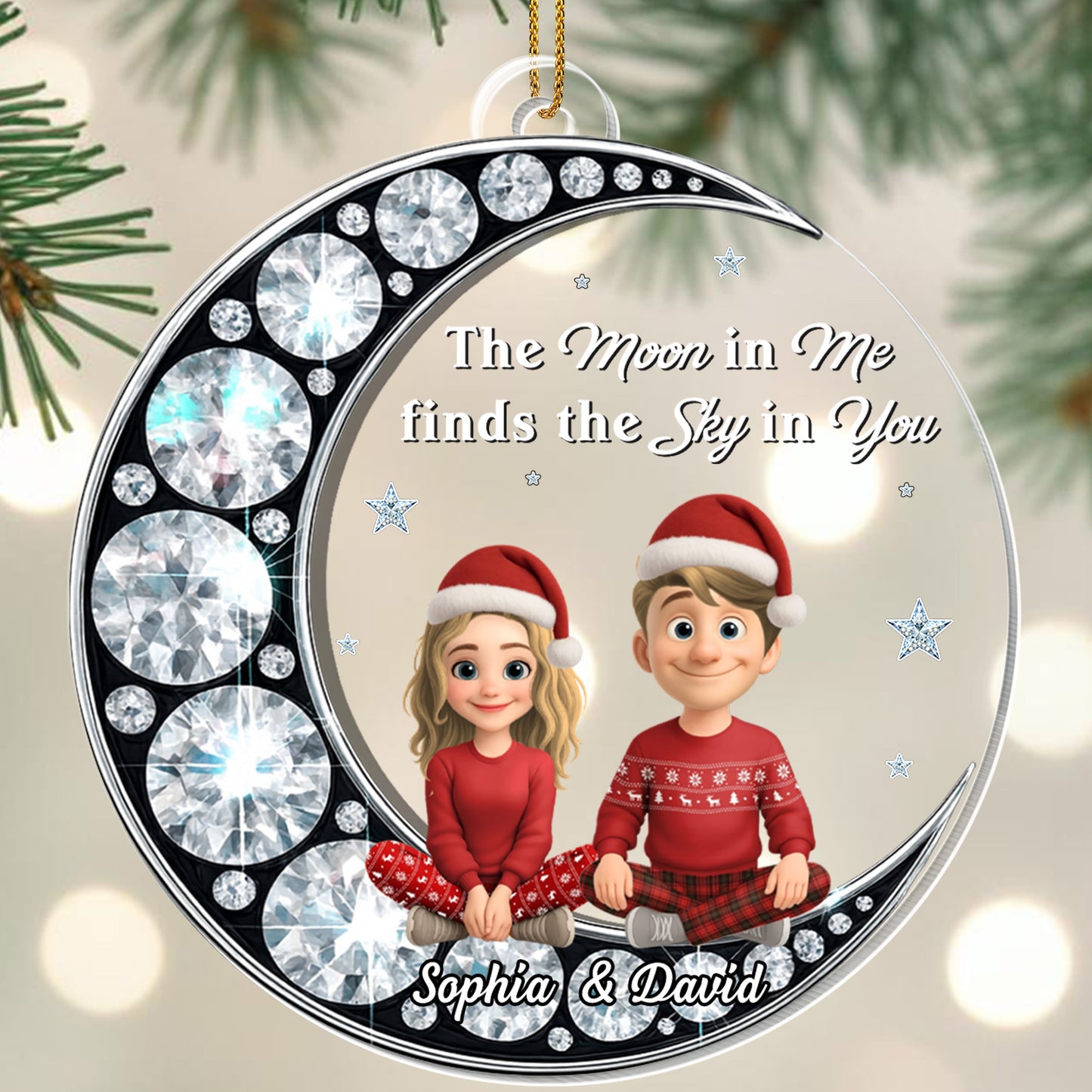 The Moon in Me Finds the Sky in You, Couple and Stars