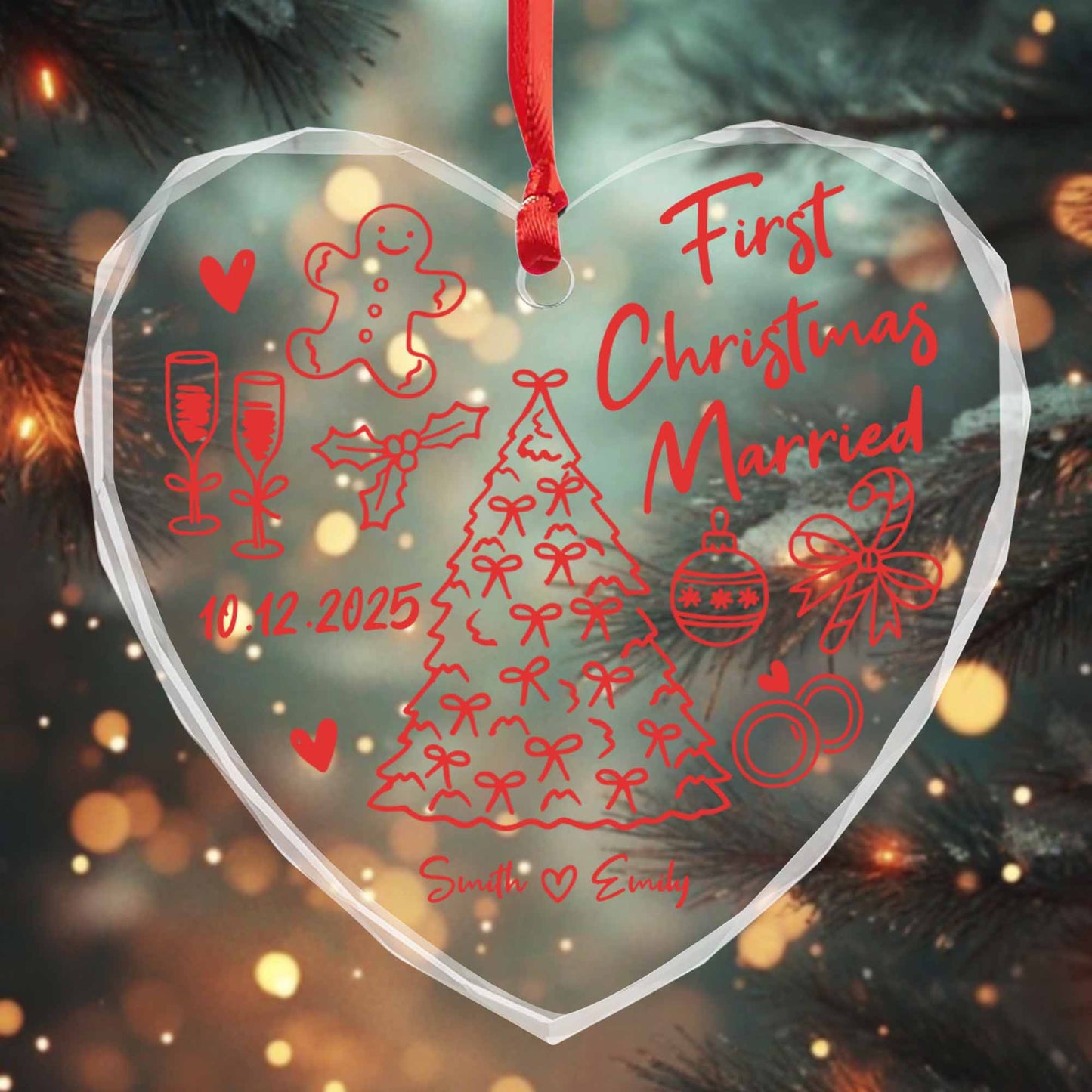 First Christmas Married, Christmas Tree And Gingerbread