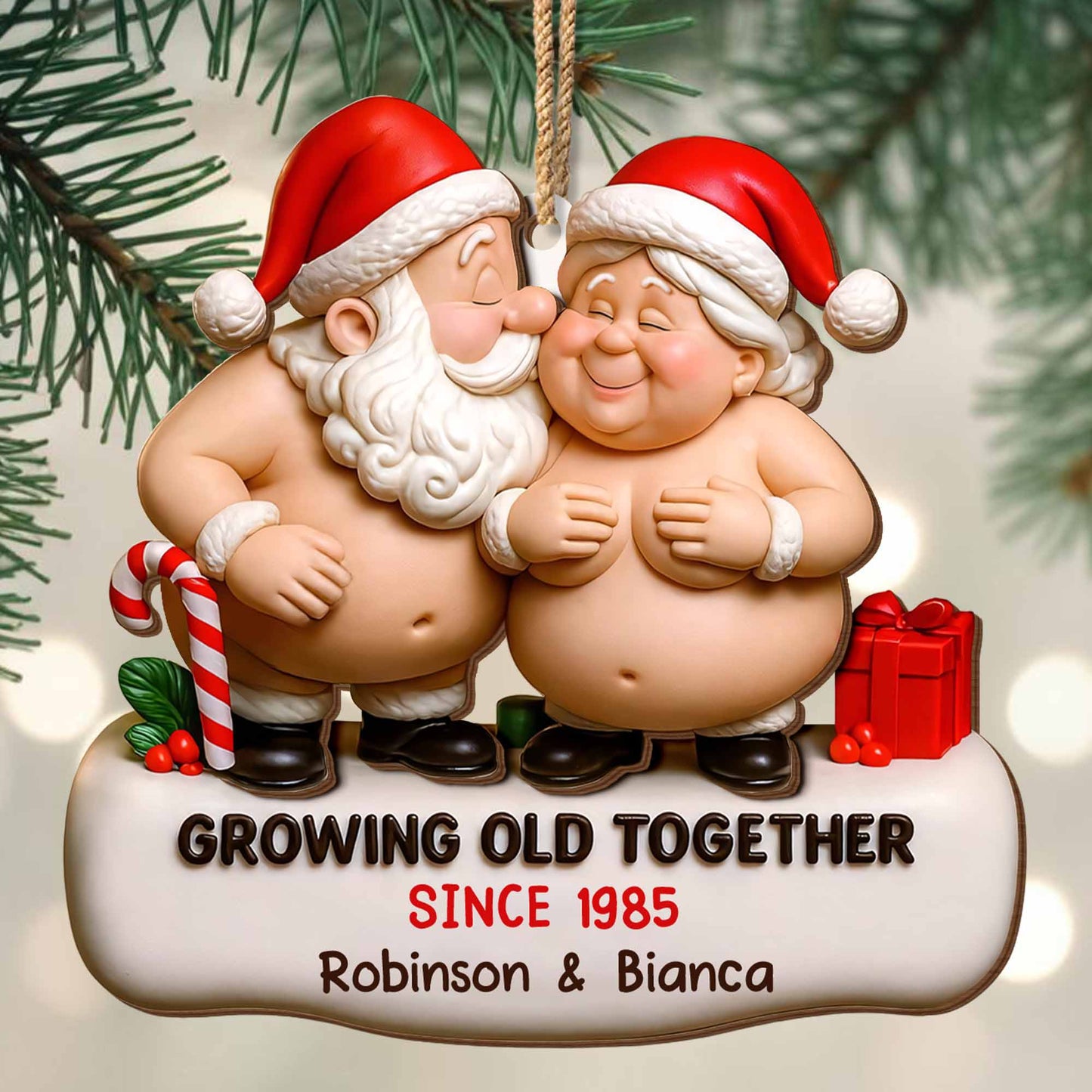 Growing Old Together With Santa And Mrs. Claus