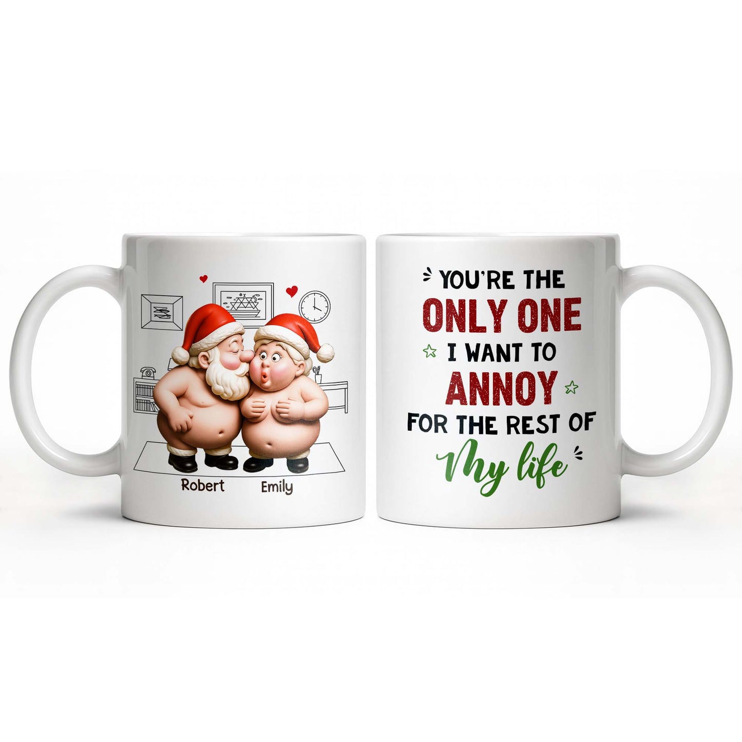 To My Wonderful Wife Merry Christmas With All My Love Santa And Elf