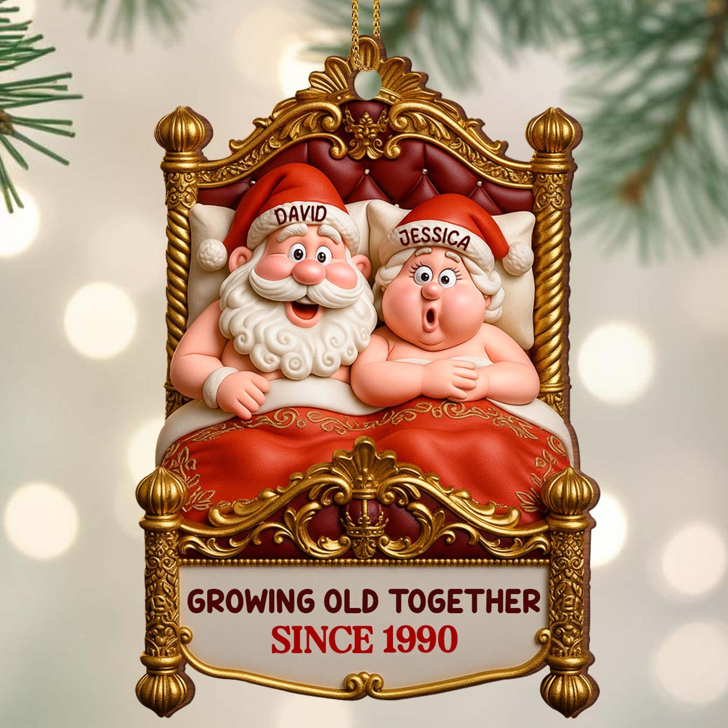 Growing Old Together, Santa Claus In Festive Chair