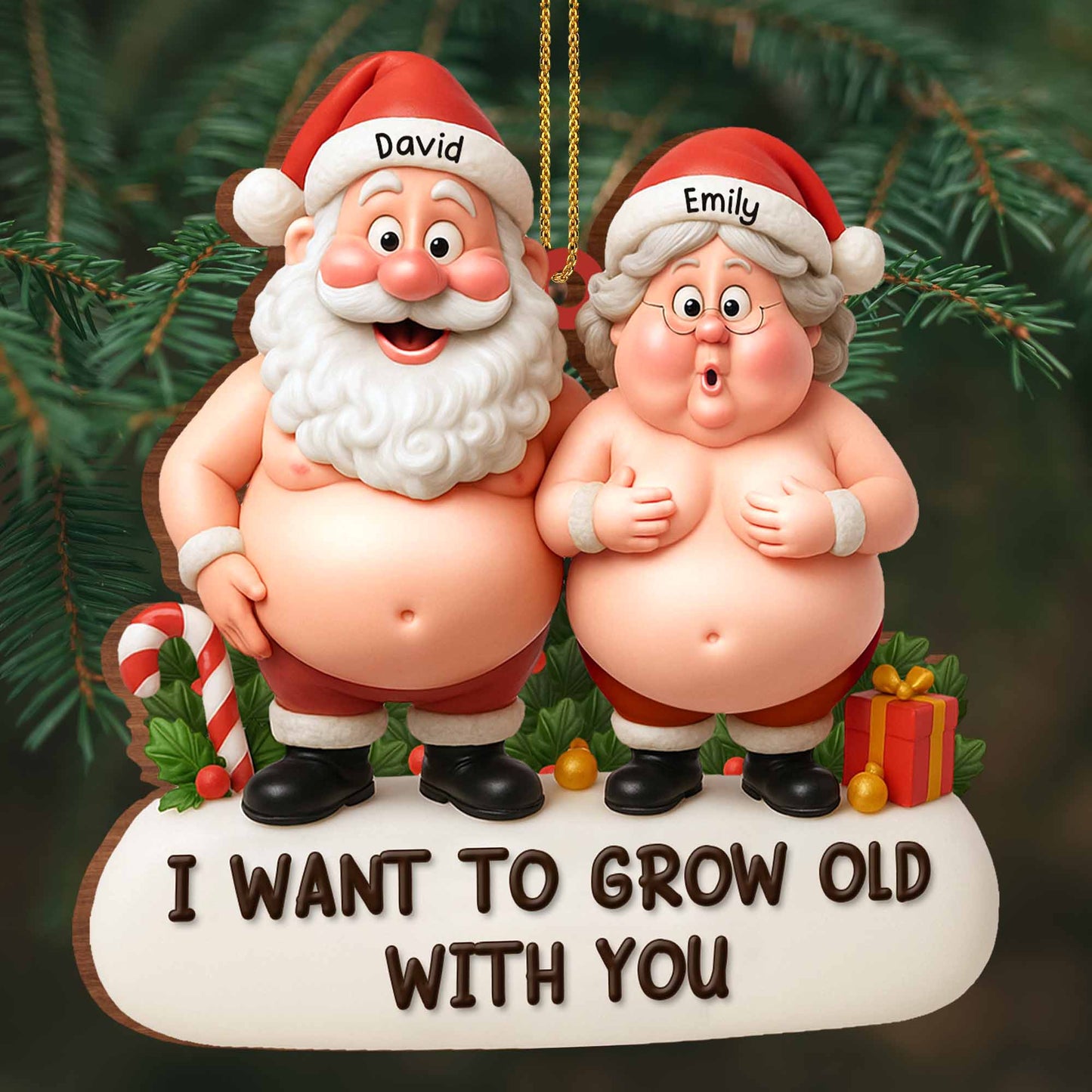 I Want To Grow Old With You Featuring Santa And Mrs. Claus
