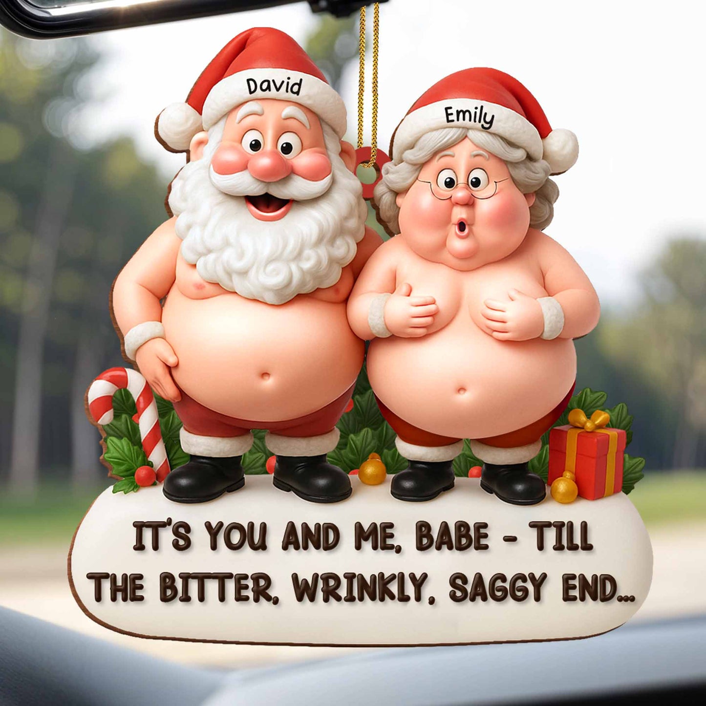 It's You And Me, Santa And Mrs. Claus Ornament