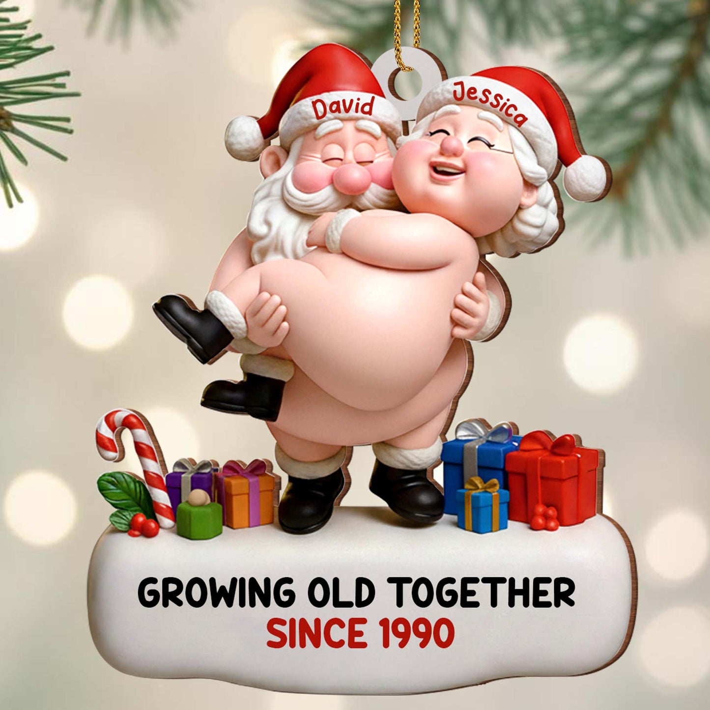 Growing Old Together, Santa Hats and Presents
