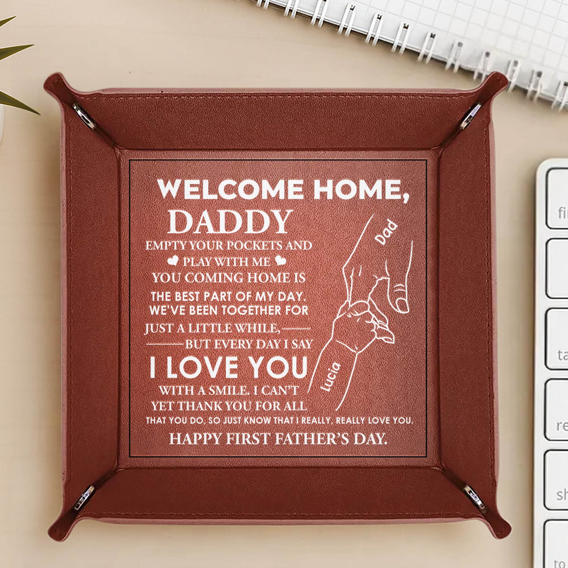 Welcome Home, Daddy, Hand Holding