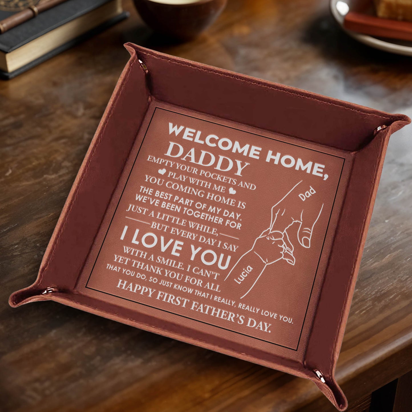 Welcome Home, Daddy, Hand Holding